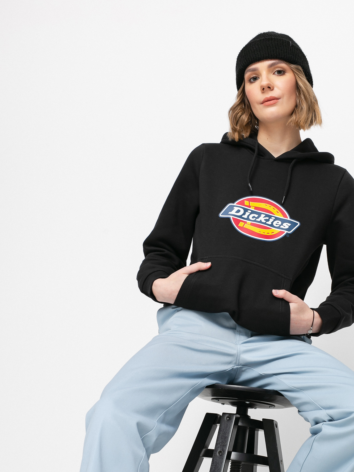 Bluza z kapturem Dickies Icon Logo HD Wmn (black)
