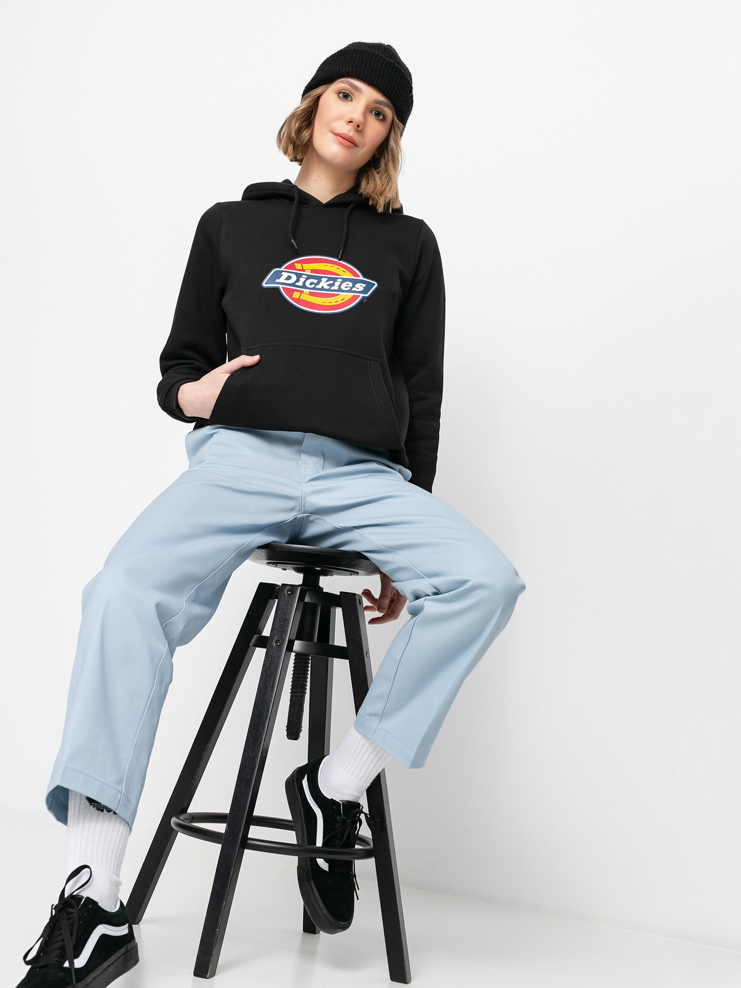 Bluza z kapturem Dickies Icon Logo HD Wmn (black)
