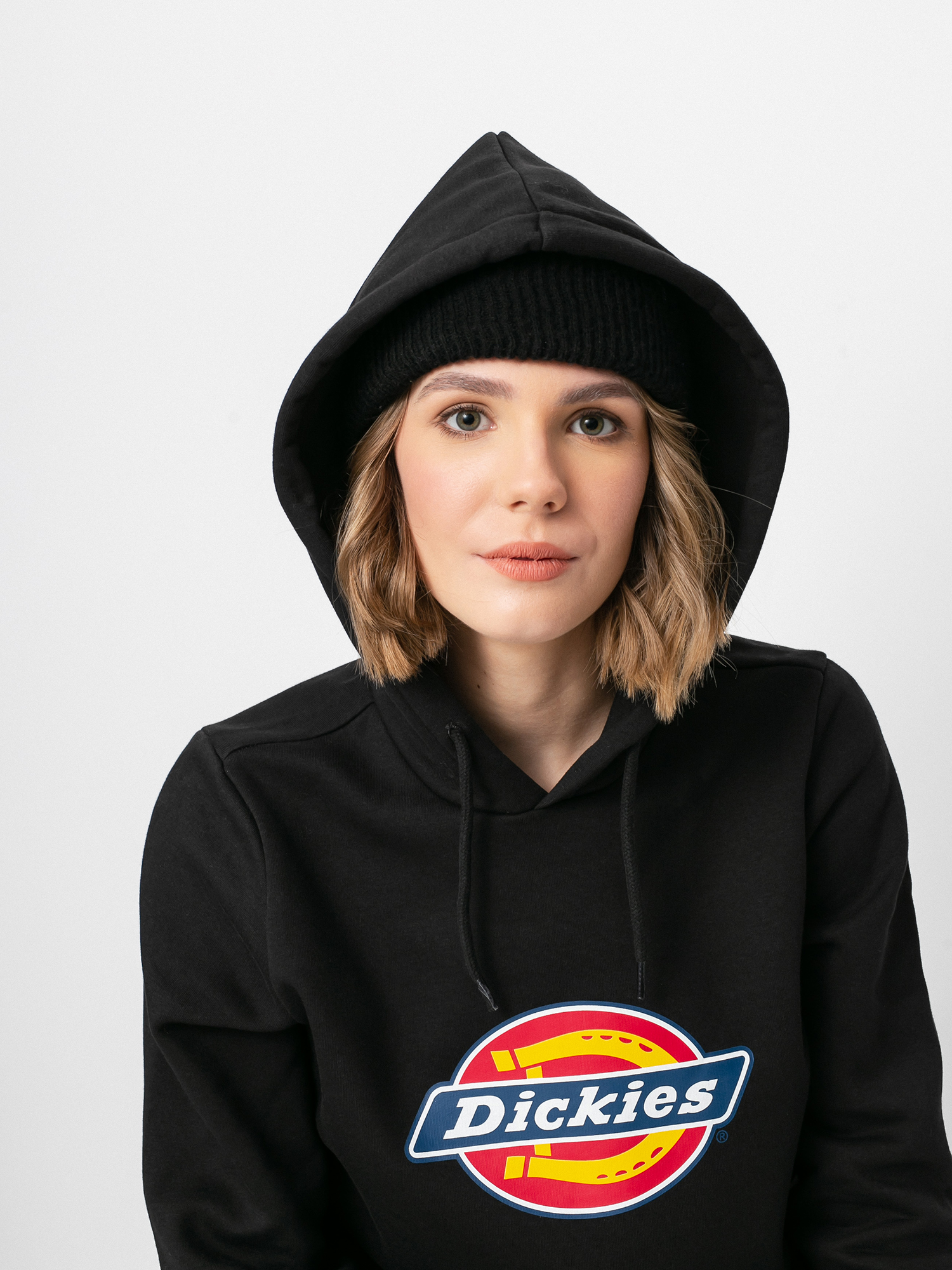 Bluza z kapturem Dickies Icon Logo HD Wmn (black)