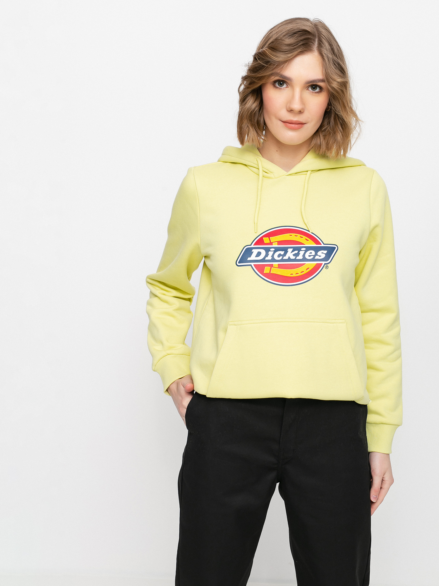 Bluza z kapturem Dickies Icon Logo HD Wmn (mellow green)