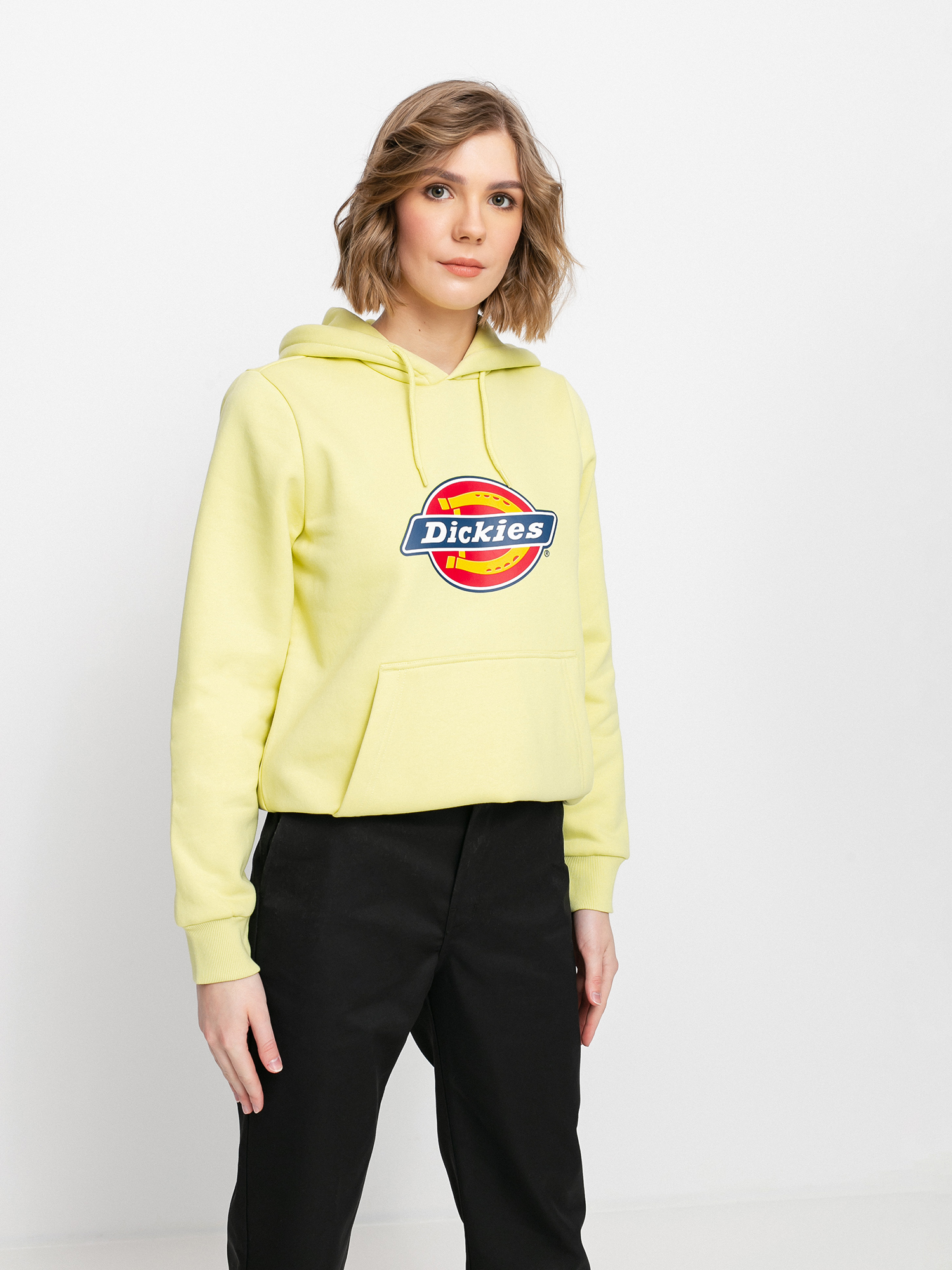 Bluza z kapturem Dickies Icon Logo HD Wmn (mellow green)