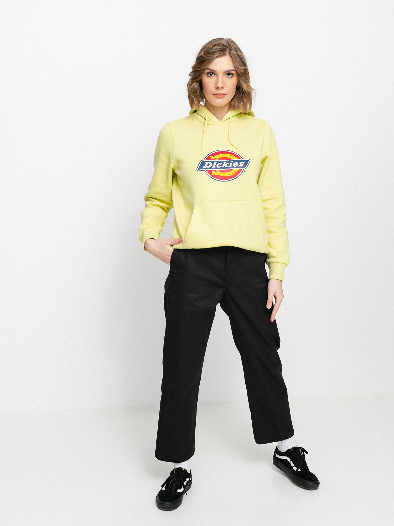 Bluza z kapturem Dickies Icon Logo HD Wmn (mellow green)
