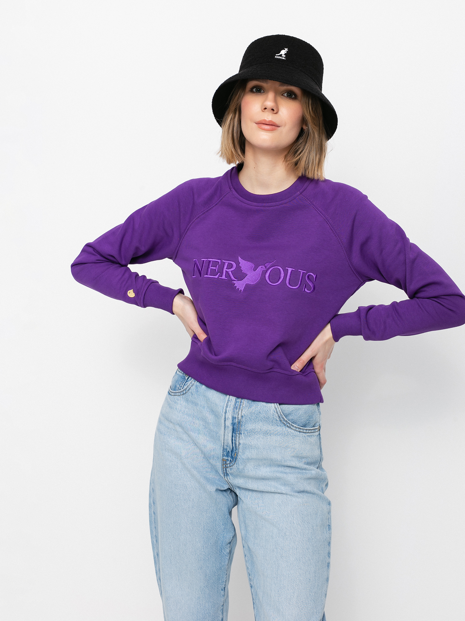 Bluza Nervous Classic Crew Wmn (purple)