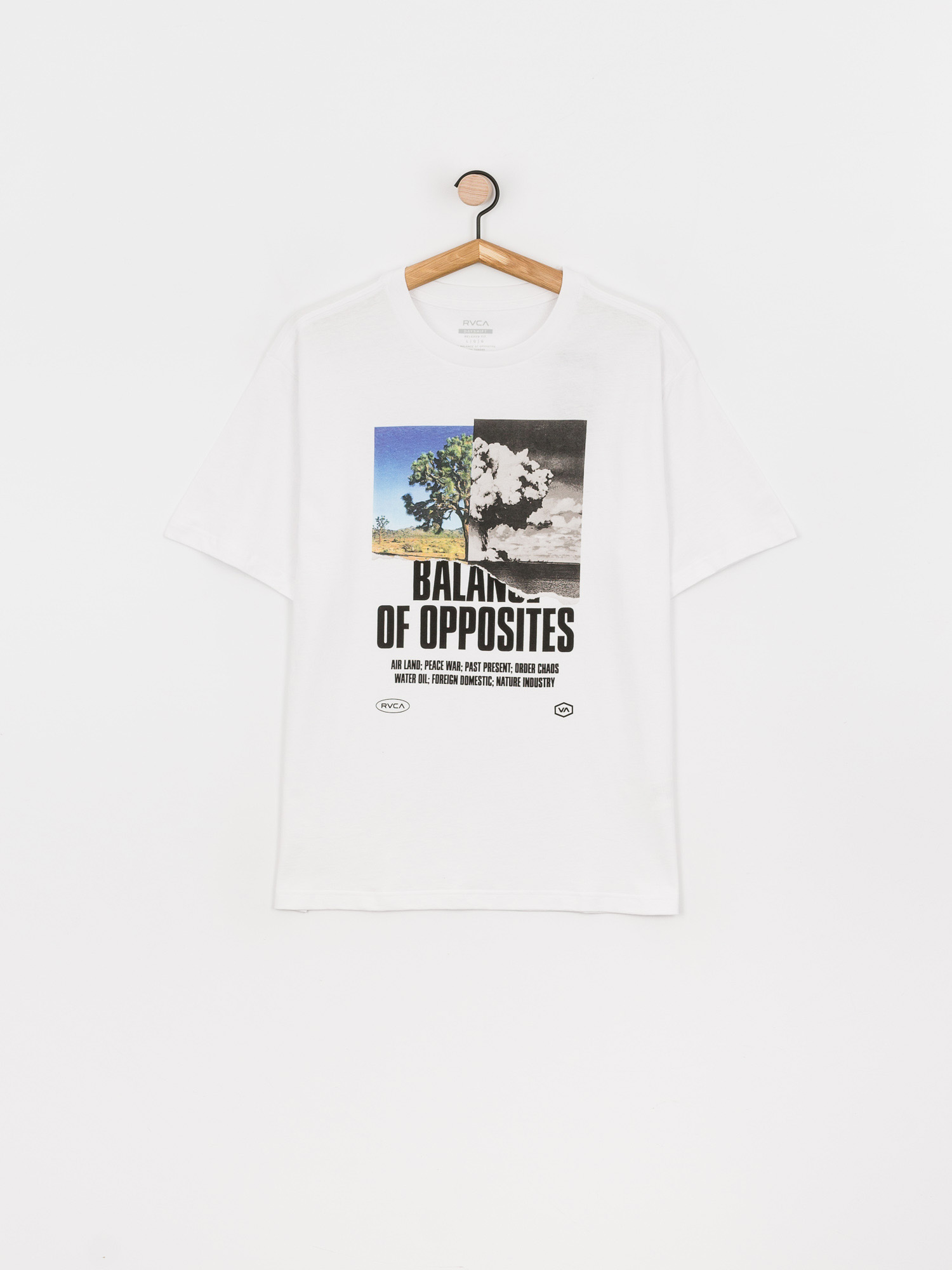 T-shirt RVCA Split Truth (white)