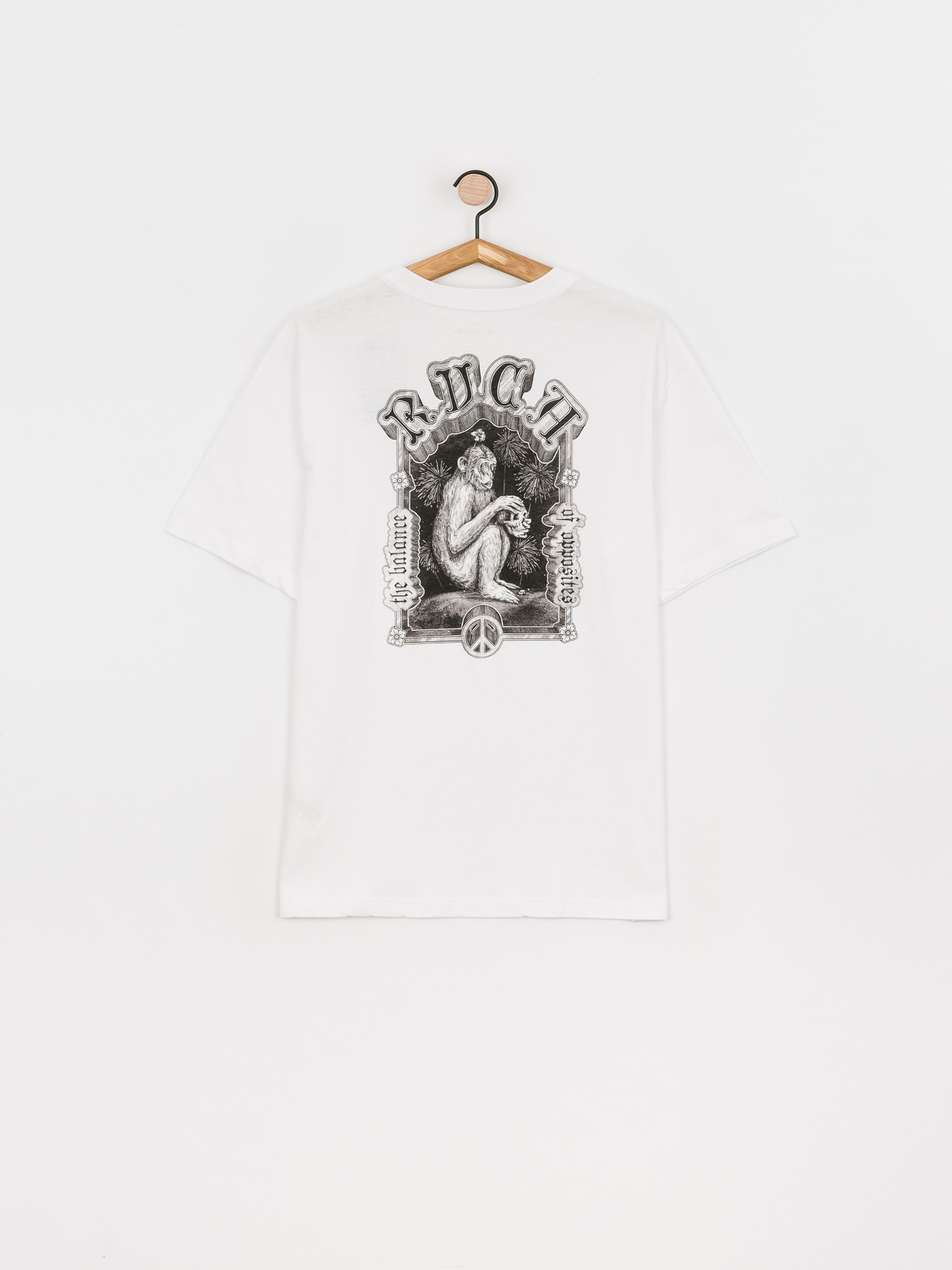 T-shirt RVCA The Monkey (white)