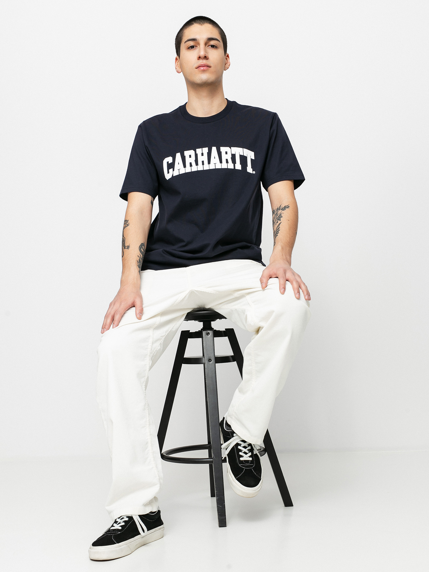 T-shirt Carhartt WIP University (dark navy/white)