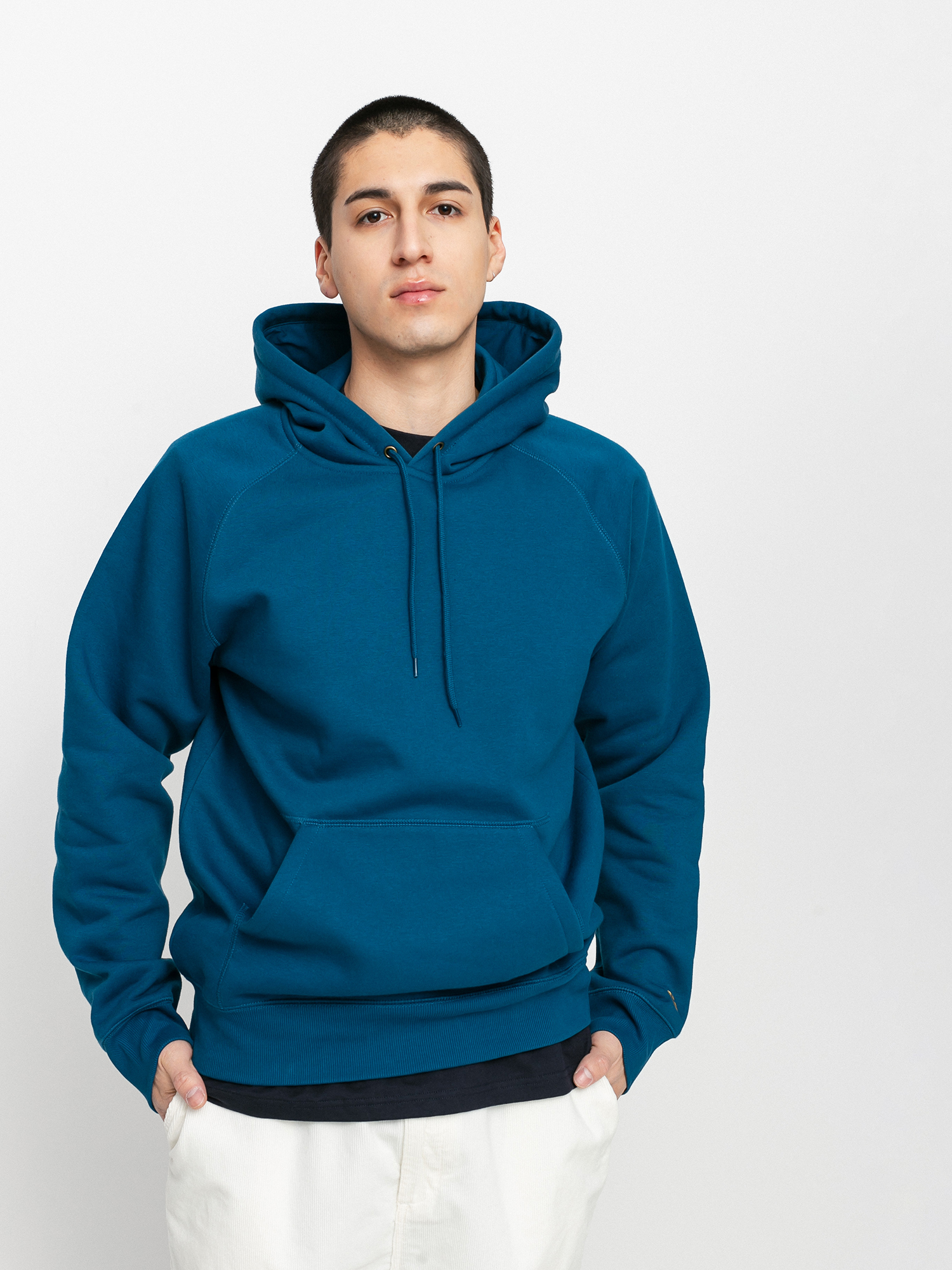 Bluza z kapturem Carhartt WIP Chase HD (corse/gold)