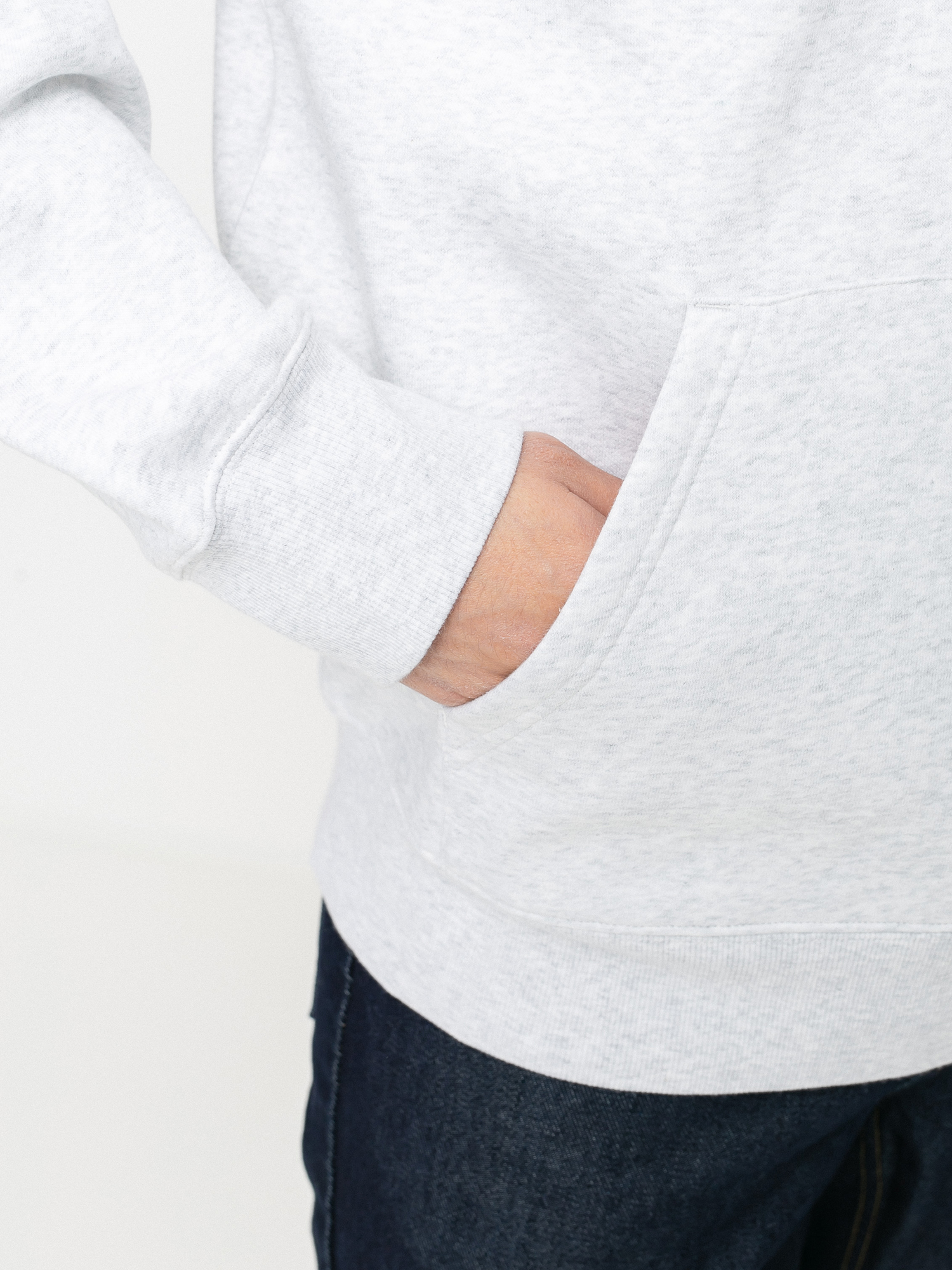 Bluza z kapturem Carhartt WIP Smiley HD (ash heather/black)
