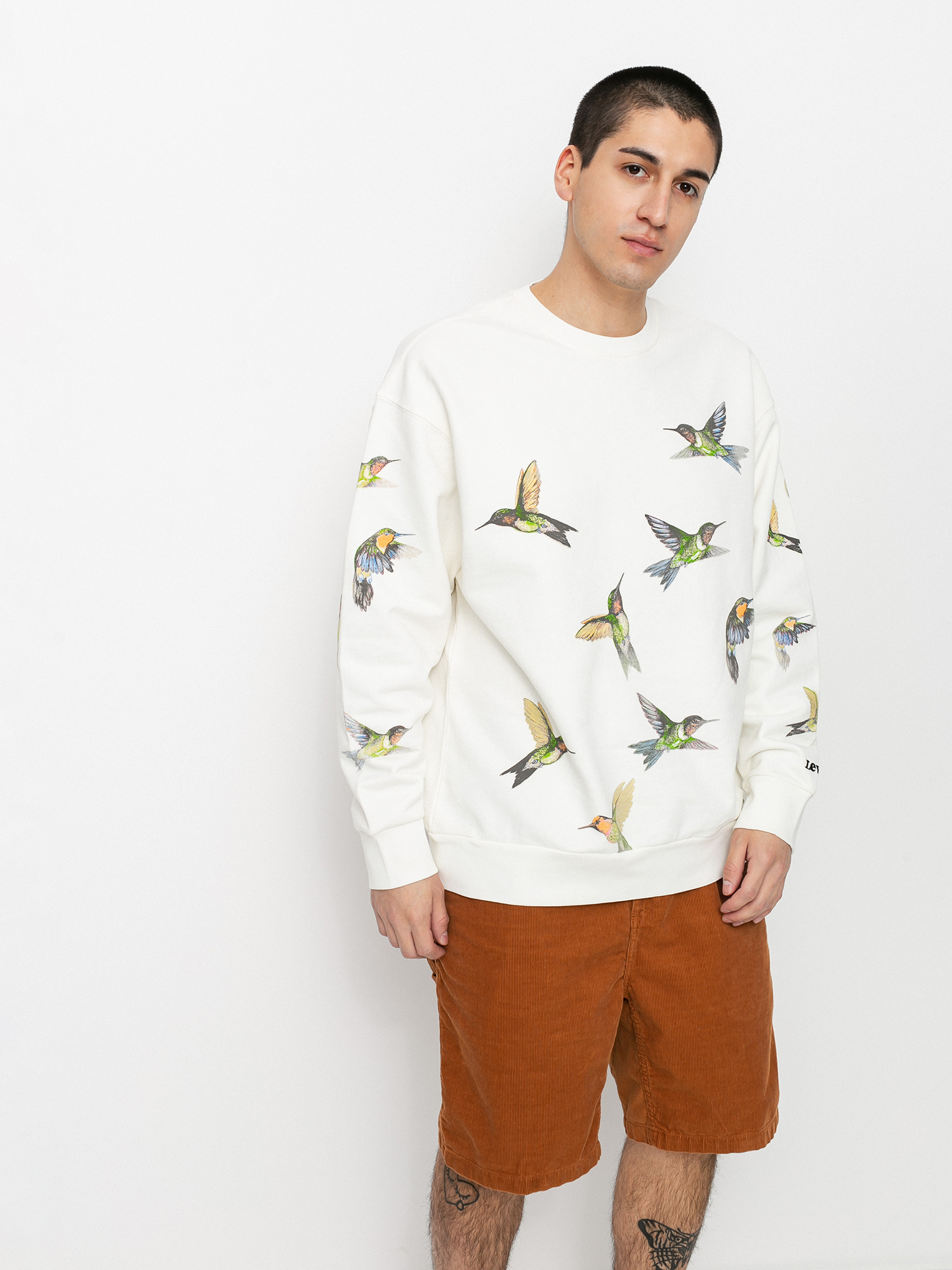 Bluza Levi's® Relaxed Crew (humming bird bright white)