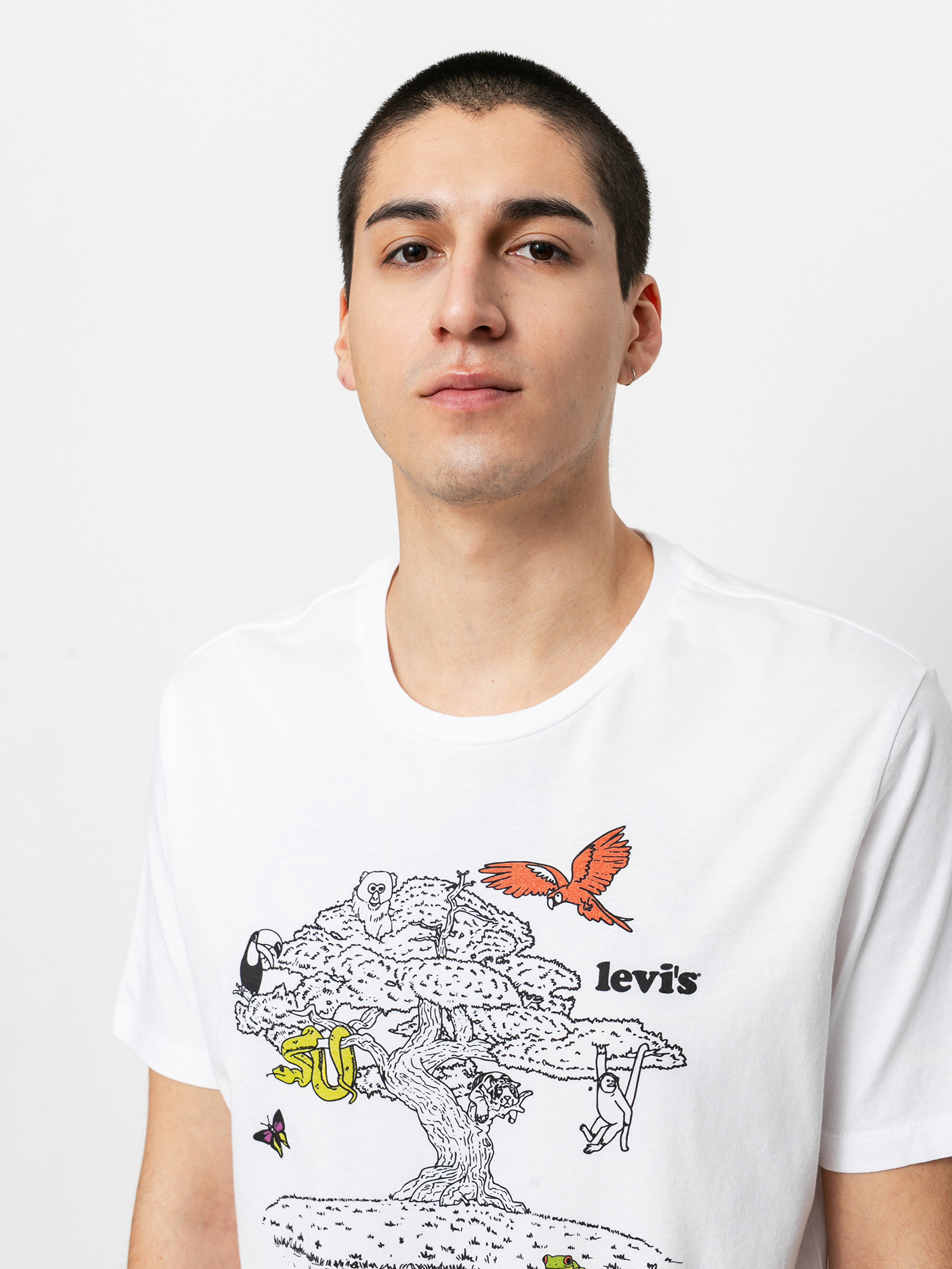 T-shirt Levi's® Graphic Crewneck (jungle white)