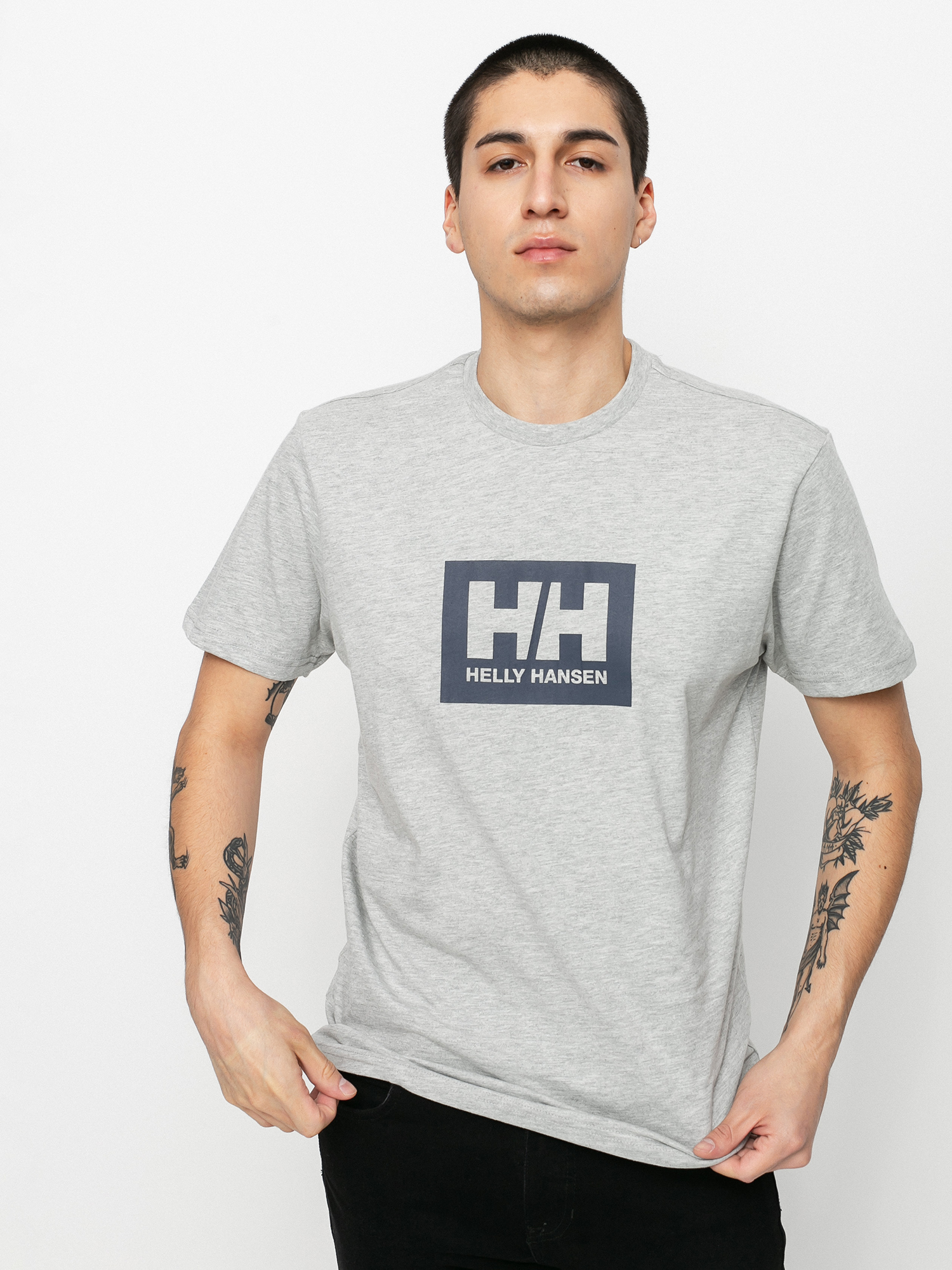 T-shirt Helly Hansen Box T (grey melange)