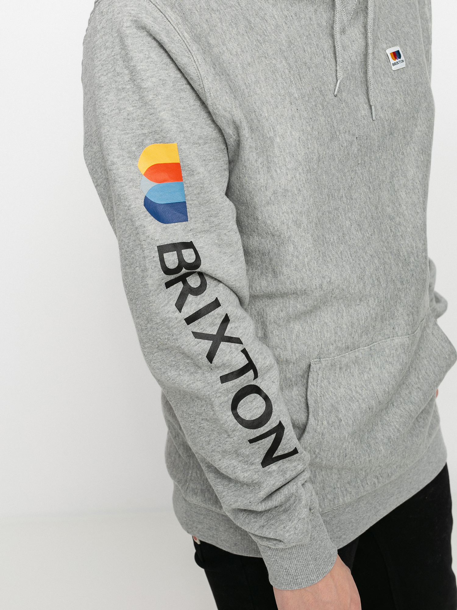 Bluza z kapturem Brixton Stem X HD (heather grey)
