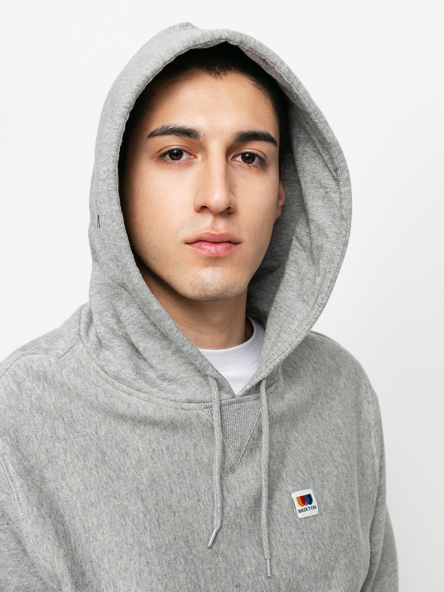 Bluza z kapturem Brixton Stem X HD (heather grey)