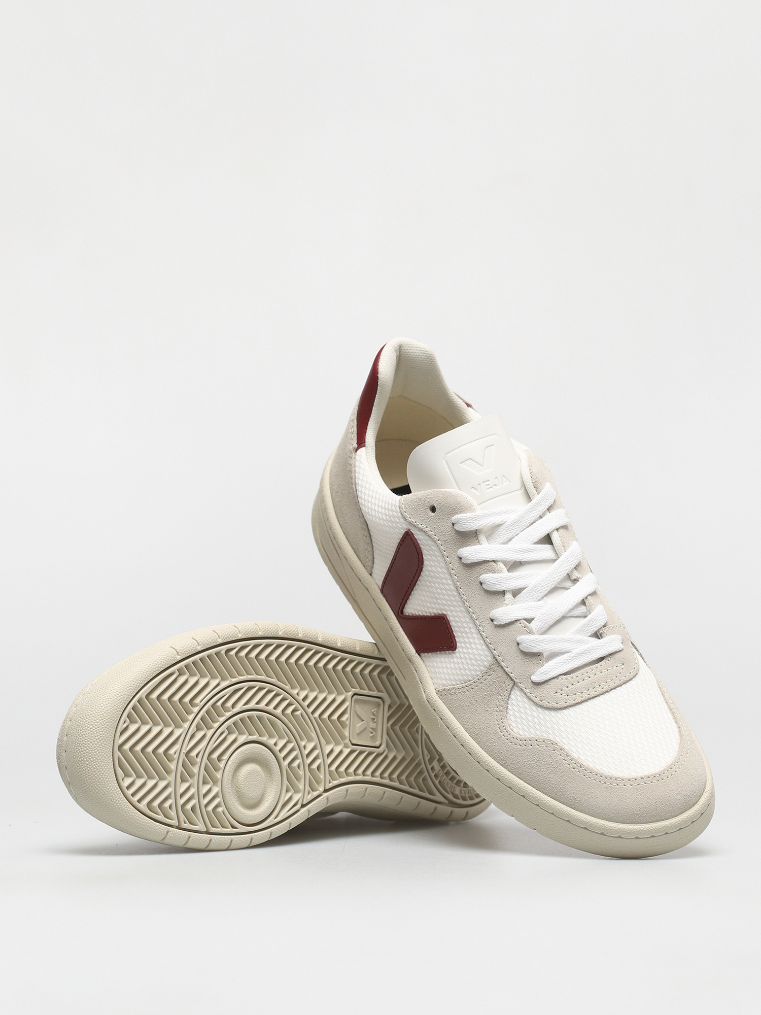 Buty Veja V-10 (b mesh white marsala)