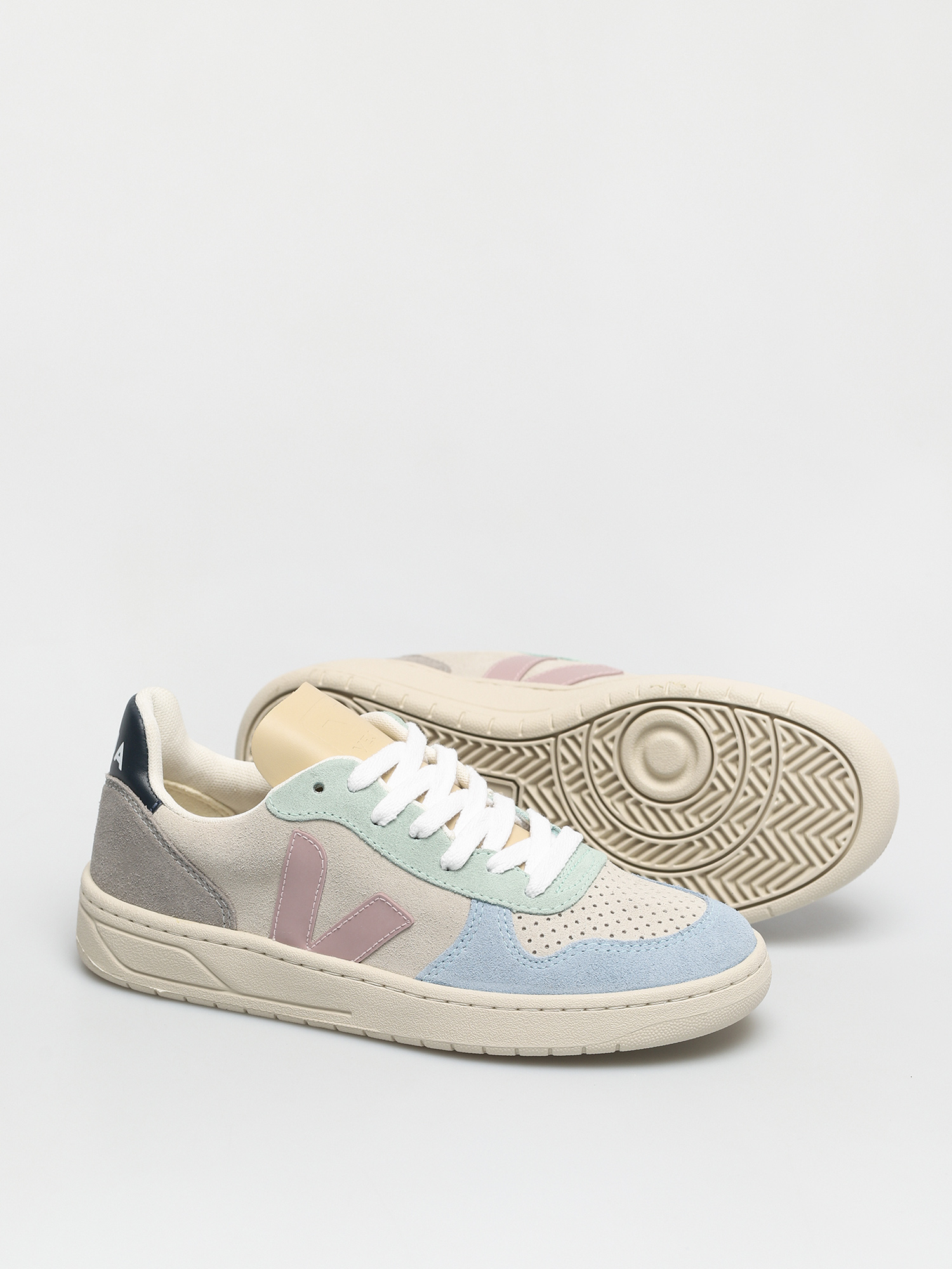 Buty Veja V-10 Wmn (suede multico natural babe)