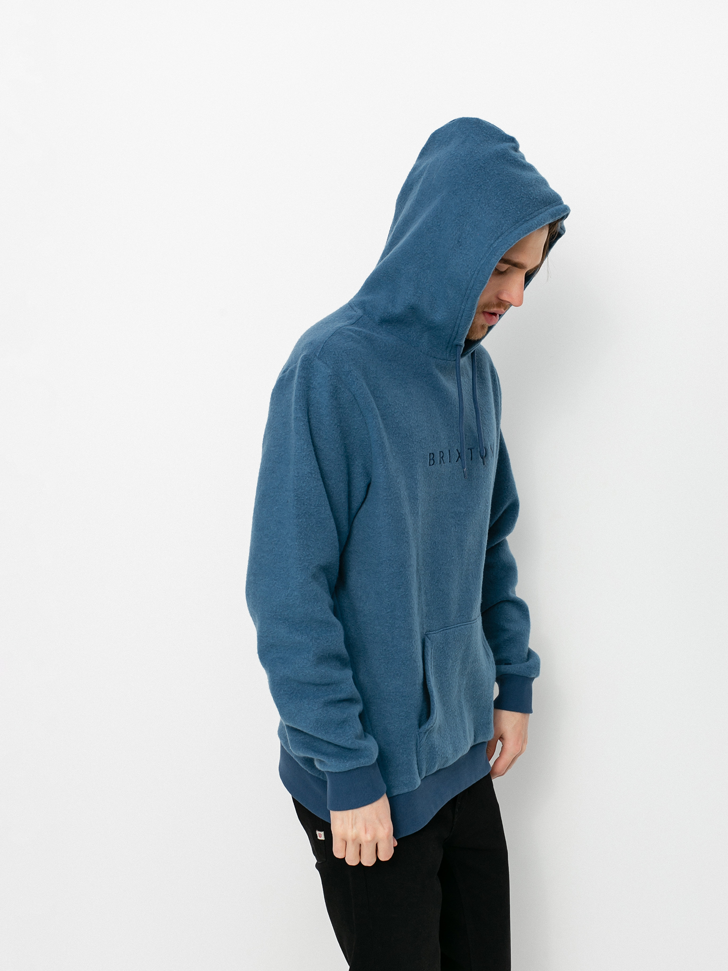 Bluza z kapturem Brixton Alpha Line HD (joe blue)