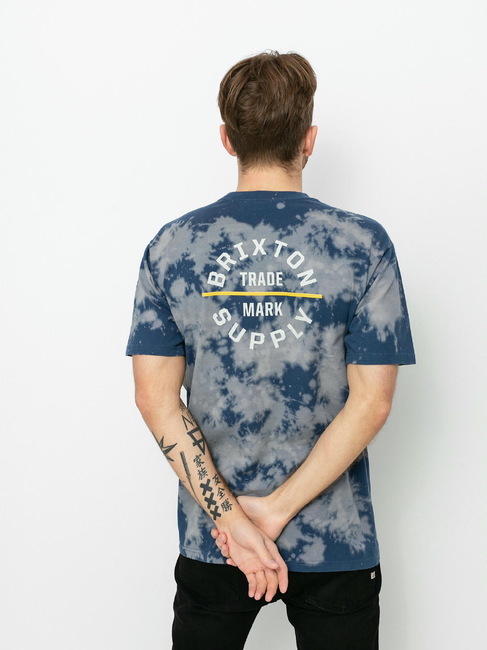 T-shirt Brixton Oath V Stt (joe blue sun wash)