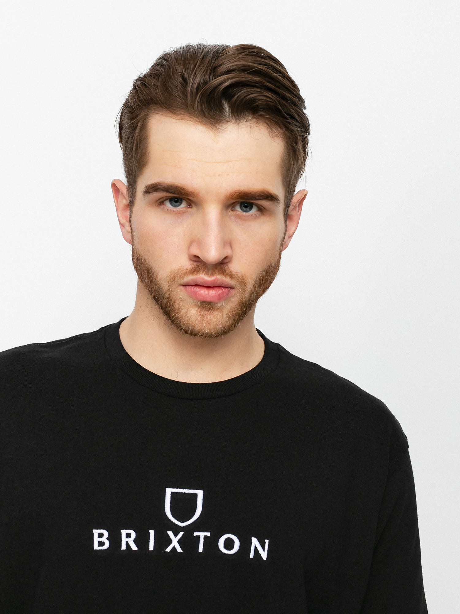 T-shirt Brixton Alpha Thread Stt (black/vanilla)