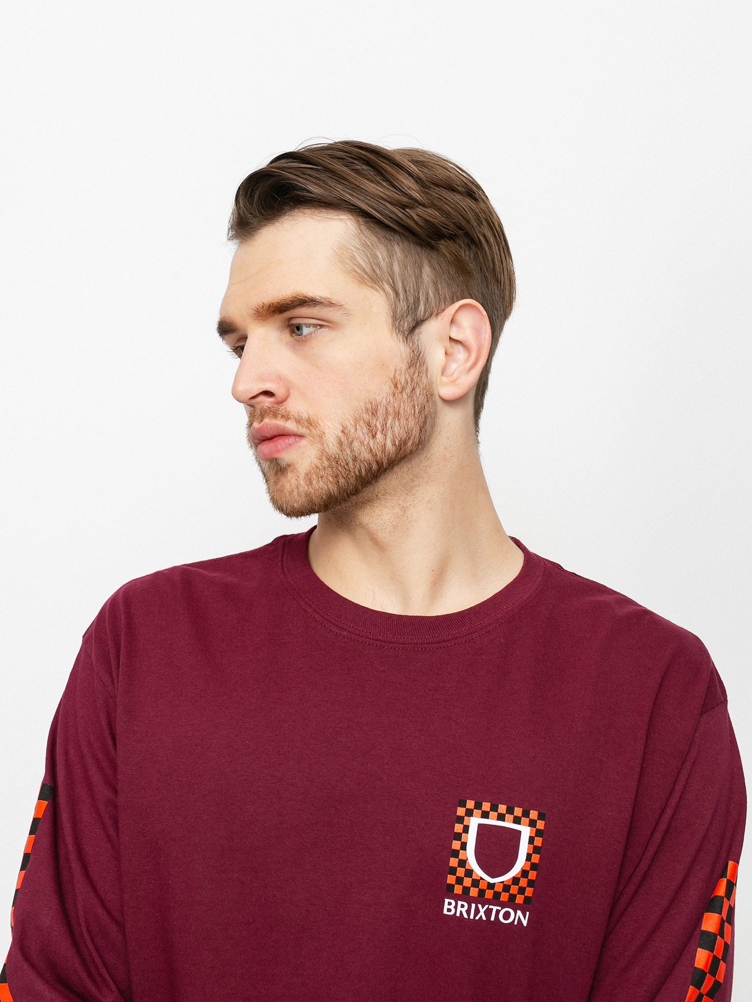 Longsleeve Brixton Beta Checkers Stt (cowhide)