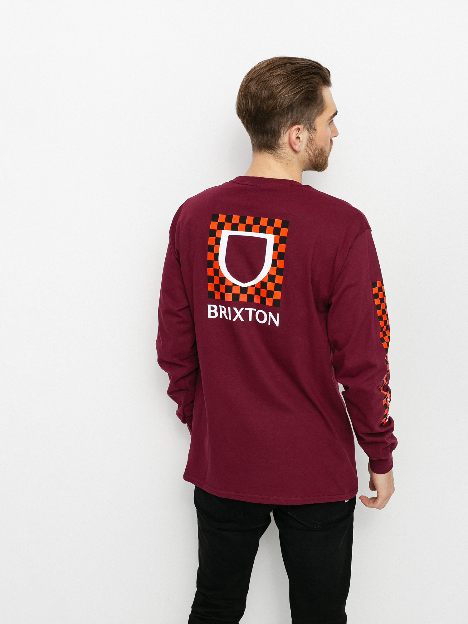 Longsleeve Brixton Beta Checkers Stt (cowhide)