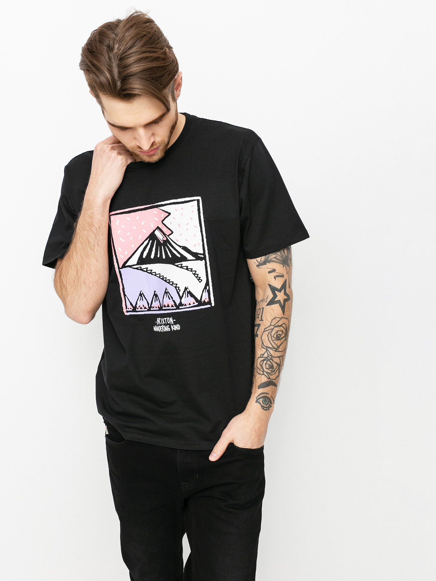 T-shirt Brixton Gondola X Stt (black)