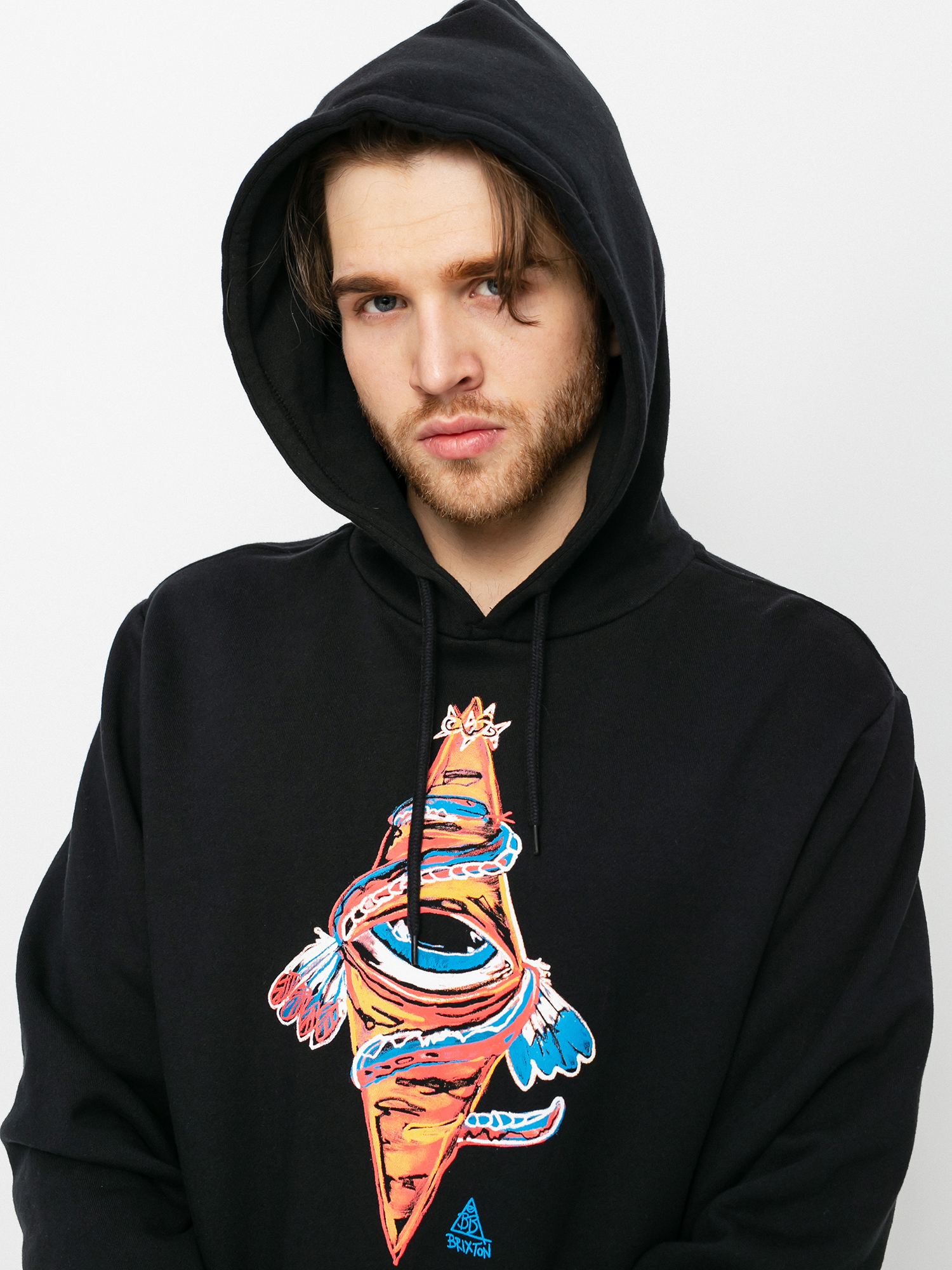 Bluza z kapturem Brixton Bb Bohemian HD (black)