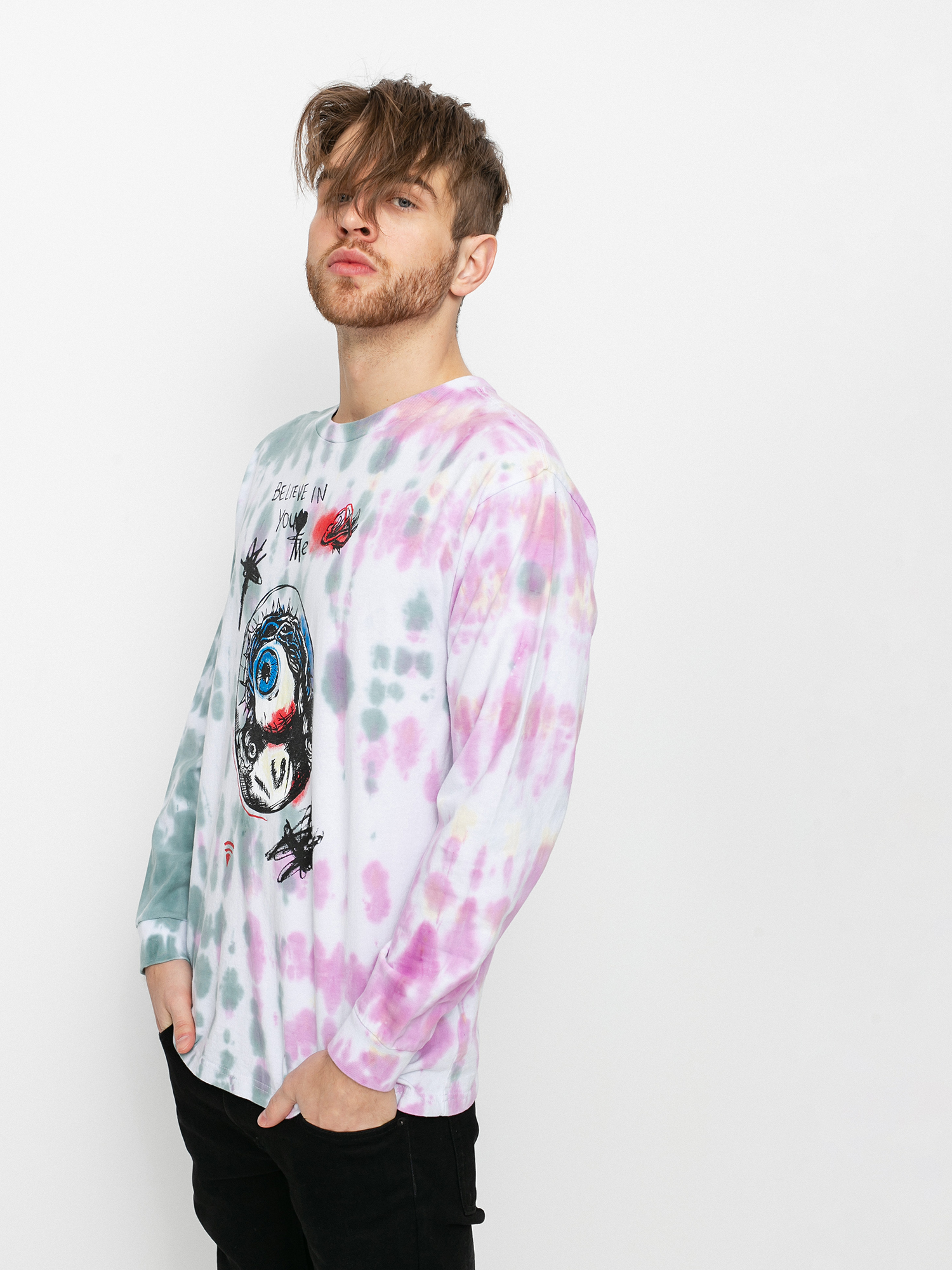 Longsleeve Brixton Bb Believe Stt (green/red)