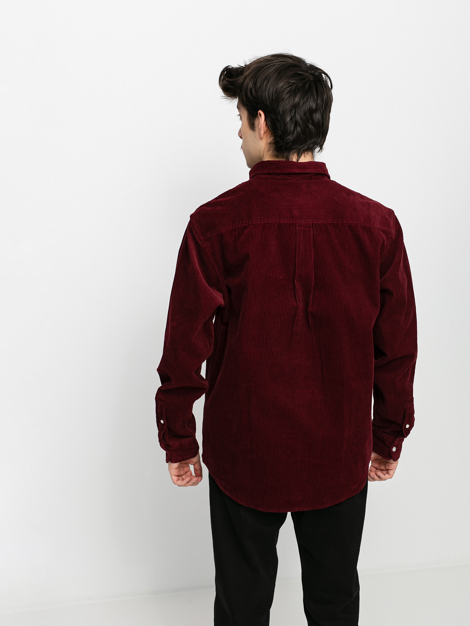 Koszula Carhartt WIP Madison Cord (bordeaux)