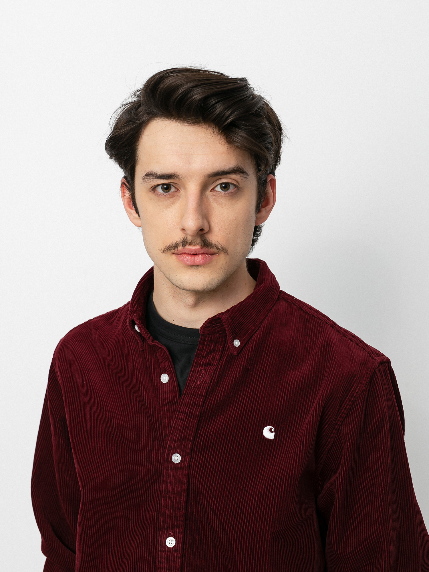 Koszula Carhartt WIP Madison Cord (bordeaux)
