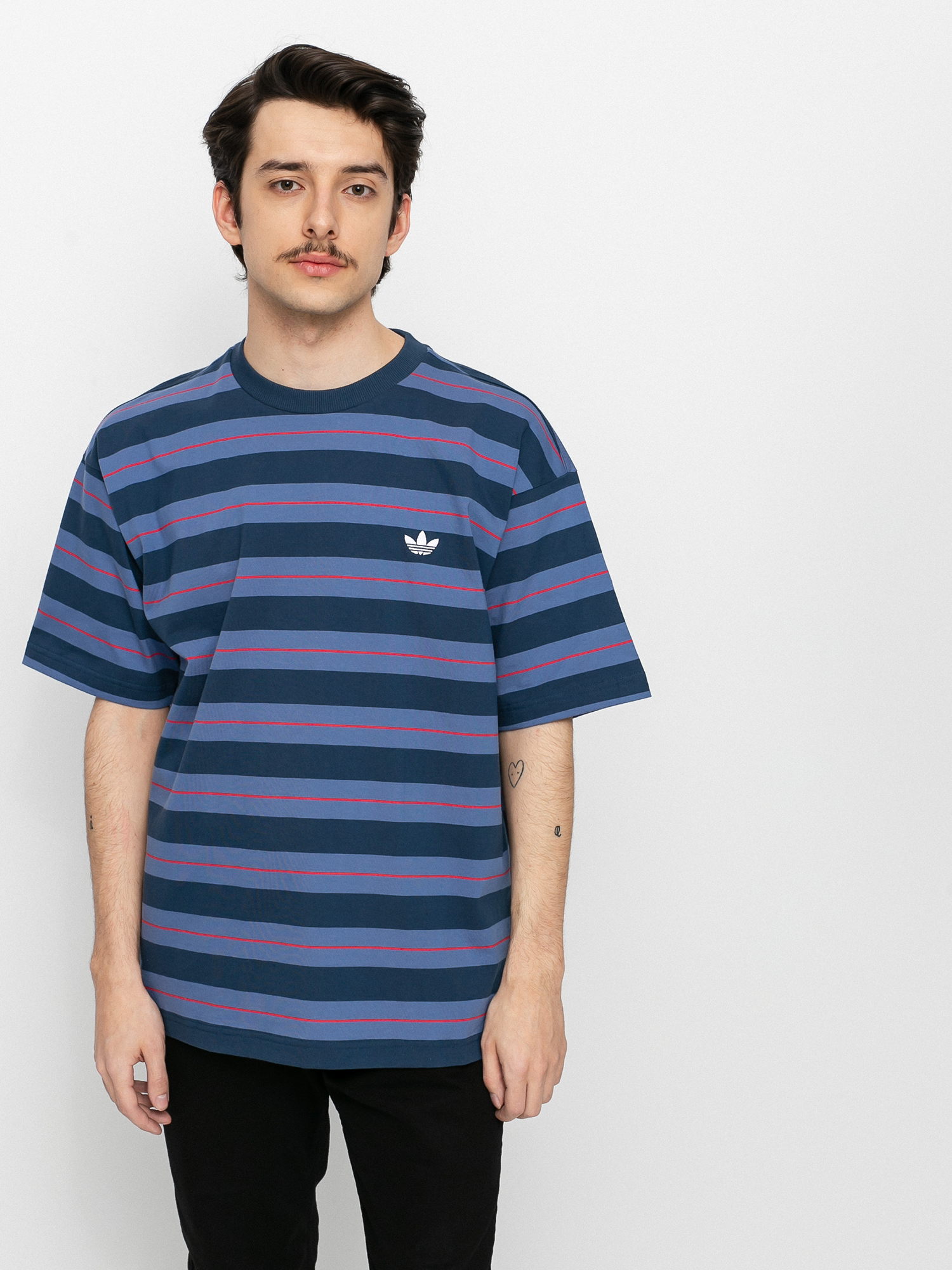 T-shirt adidas Yarn Dye (crenav/creblu/vivred)