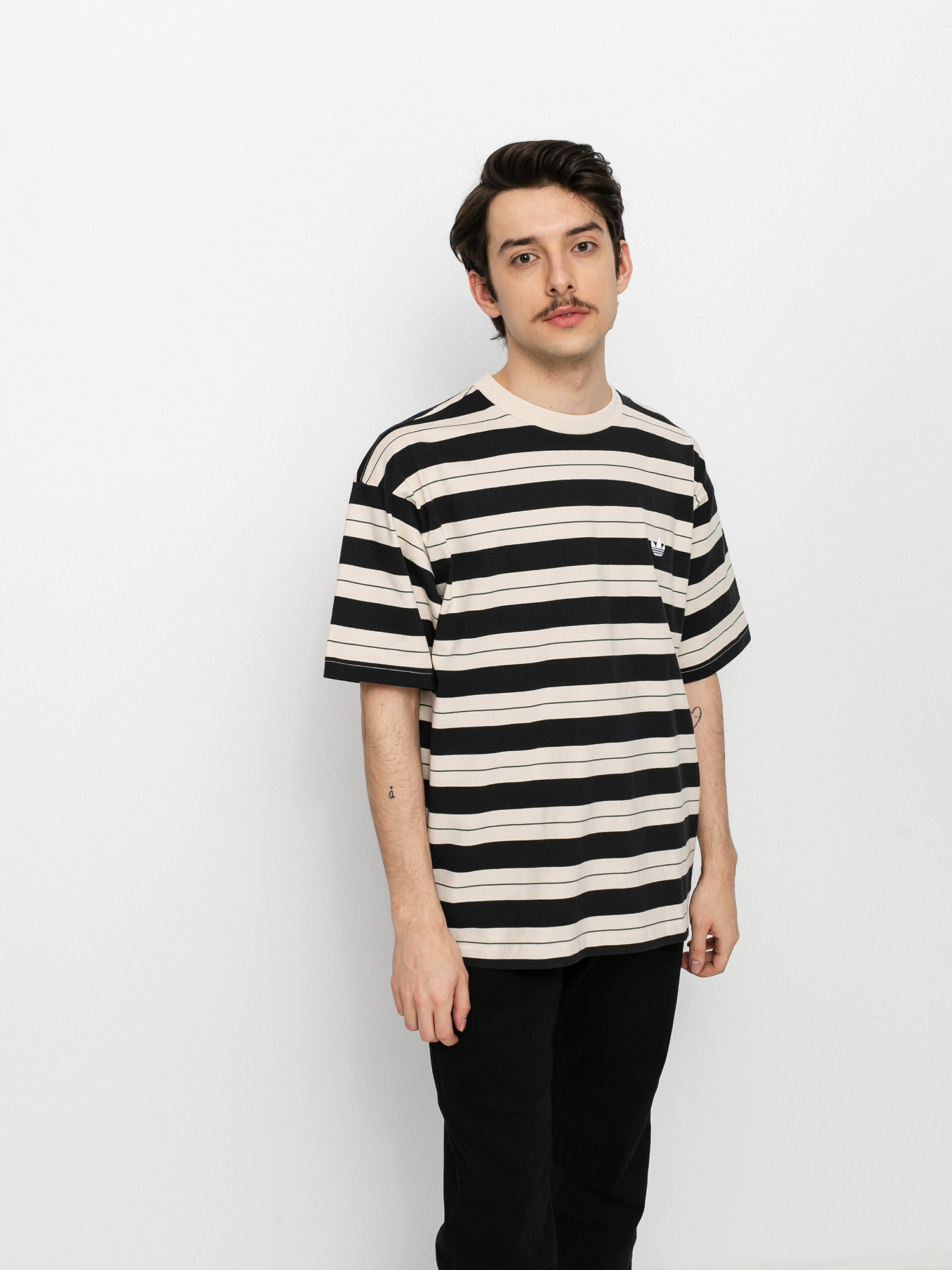 T-shirt adidas Yarn Dye (black/halivo/greoxi)