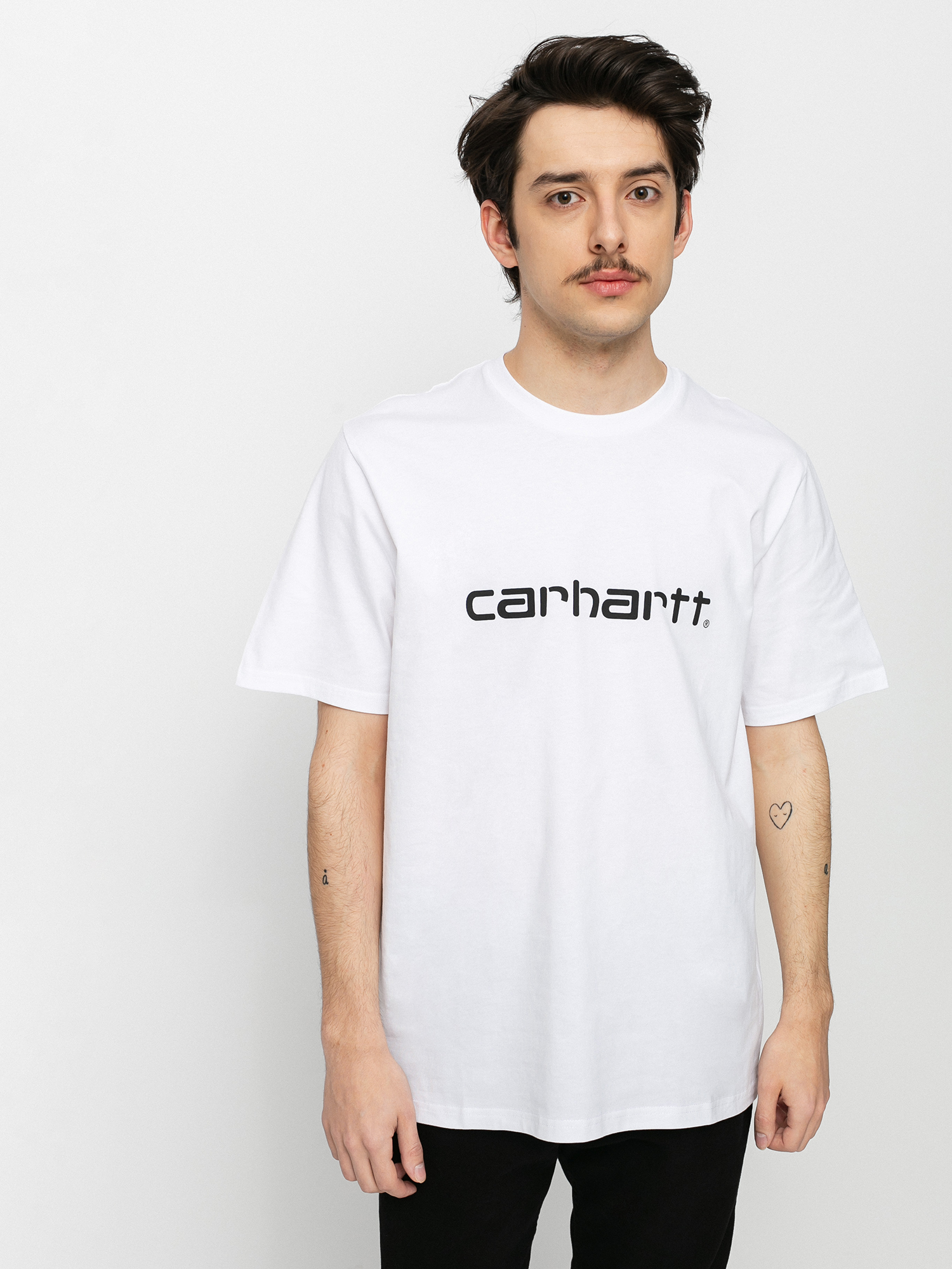T-shirt Carhartt WIP Script (white/black)