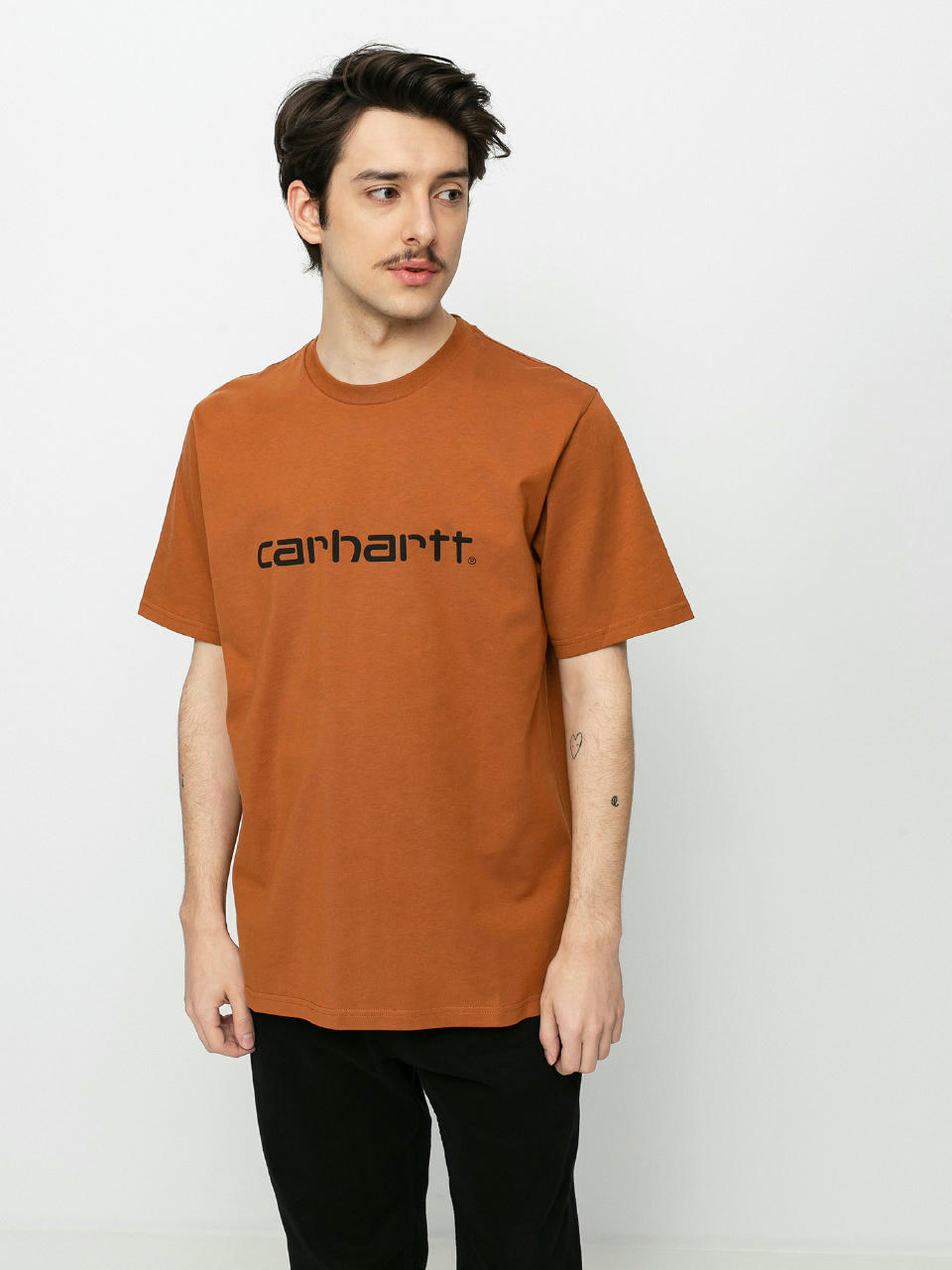 T-shirt Carhartt WIP Script (rum/black)