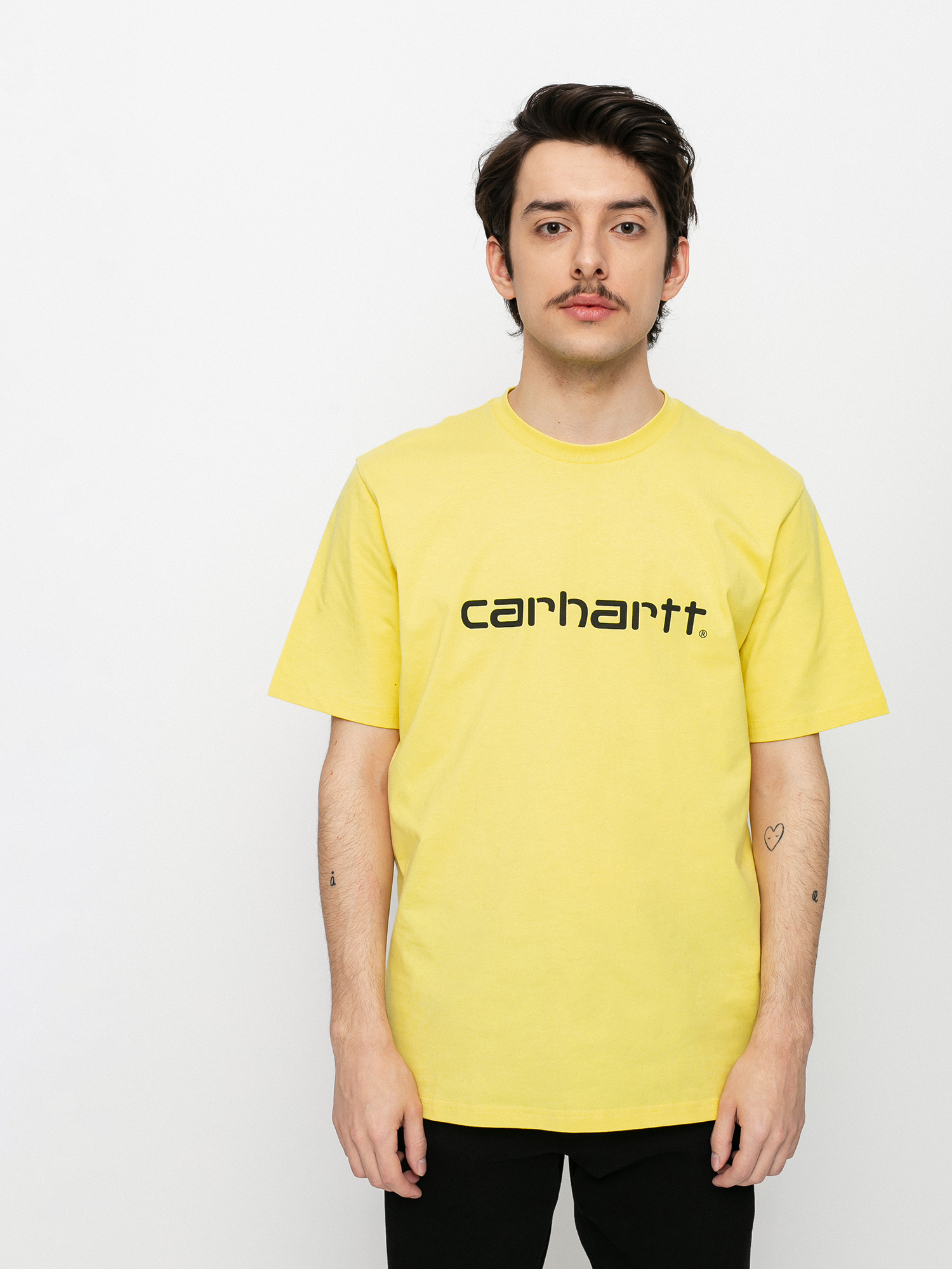T-shirt Carhartt WIP Script (limoncello/black)