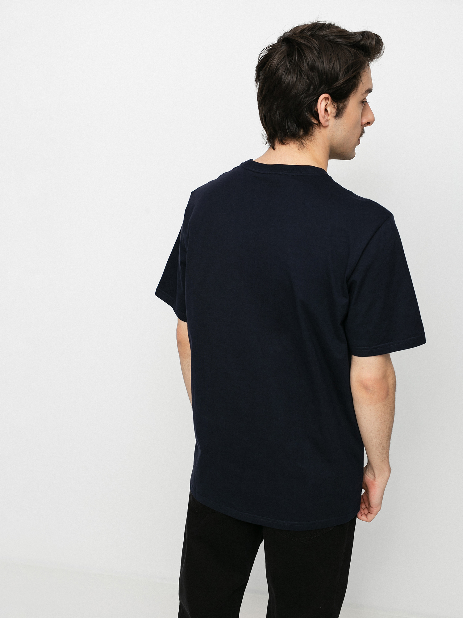 T-shirt Carhartt WIP Script (dark navy/white)