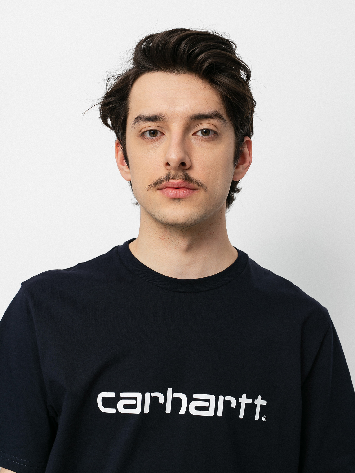 T-shirt Carhartt WIP Script (dark navy/white)