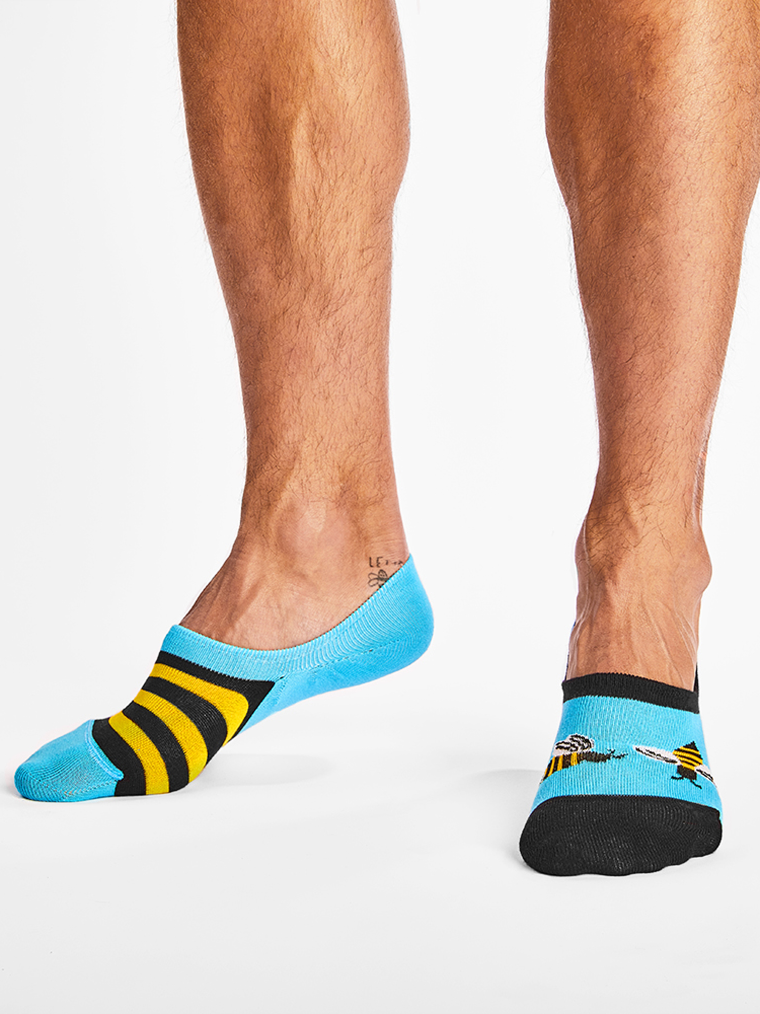 Skarpetki Many Mornings Bee Bee Noshow (blue/yellow)