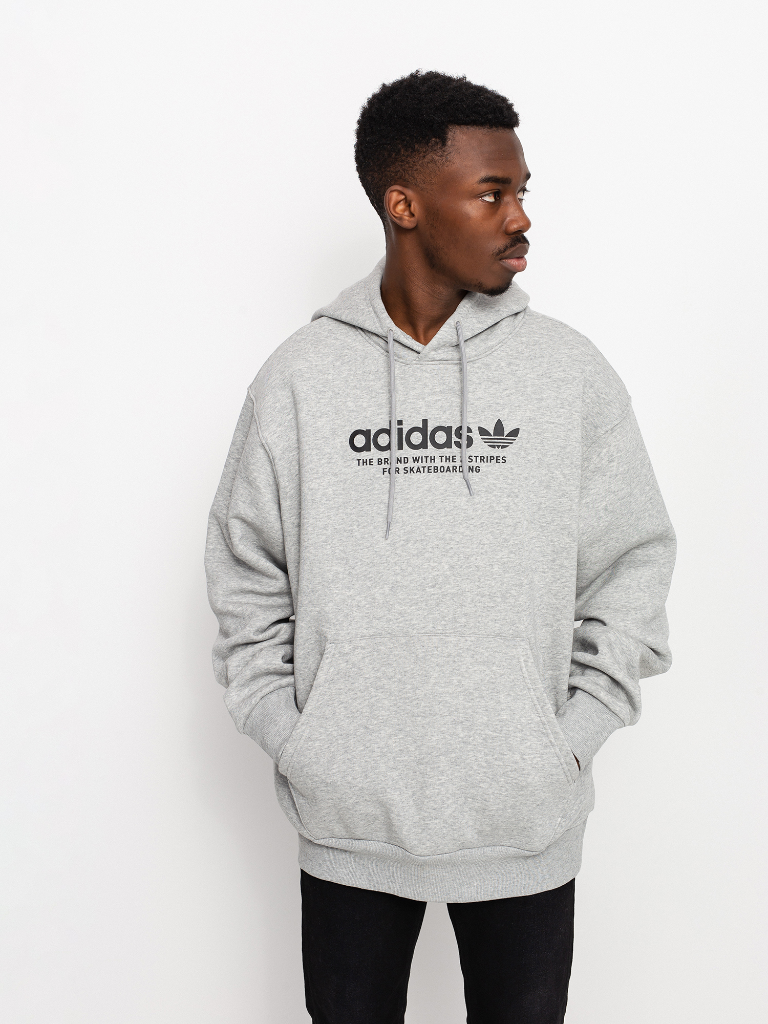 Bluza z kapturem adidas 4 0 Logo HD (mgreyh)
