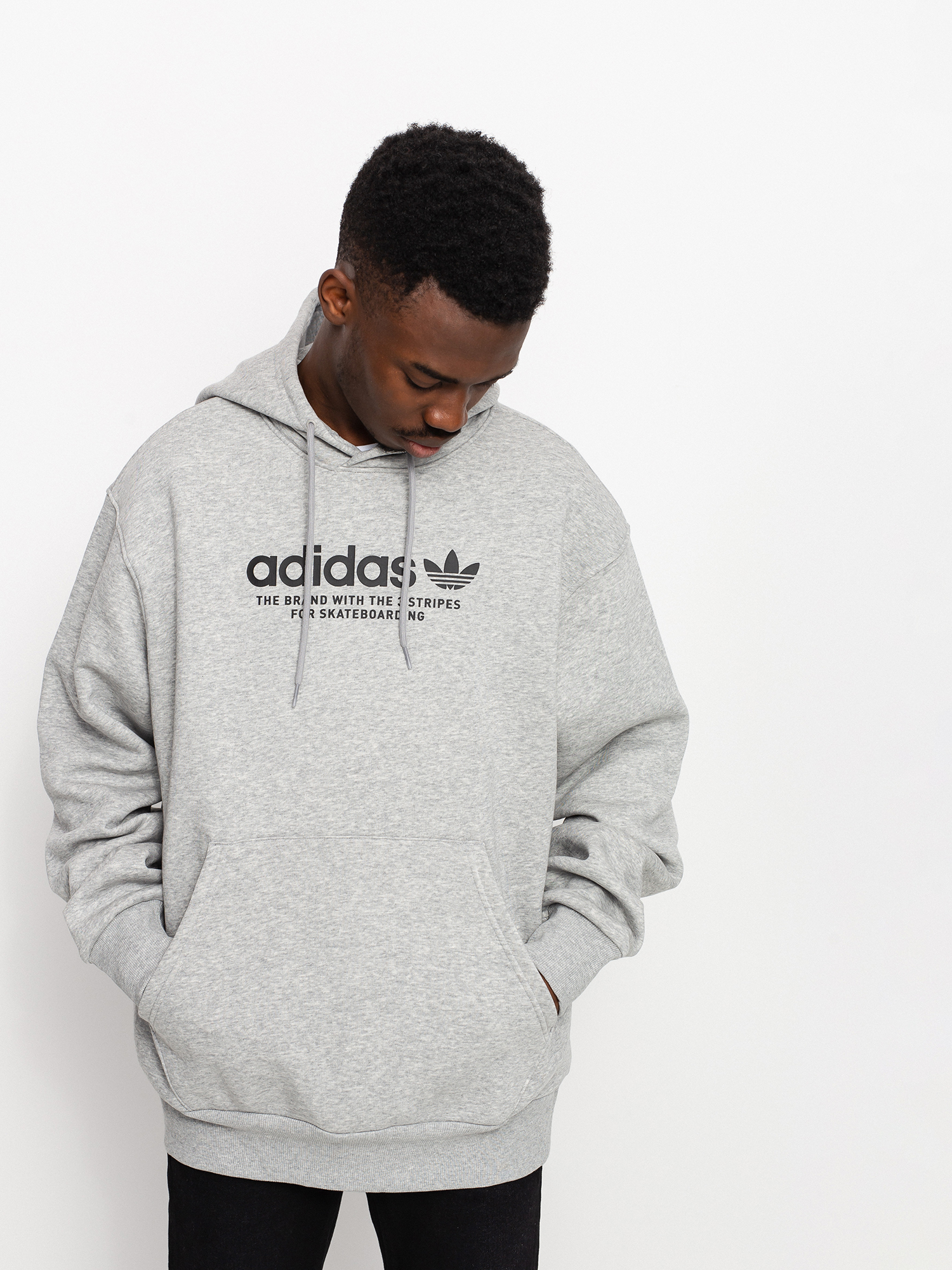 Bluza z kapturem adidas 4 0 Logo HD (mgreyh)