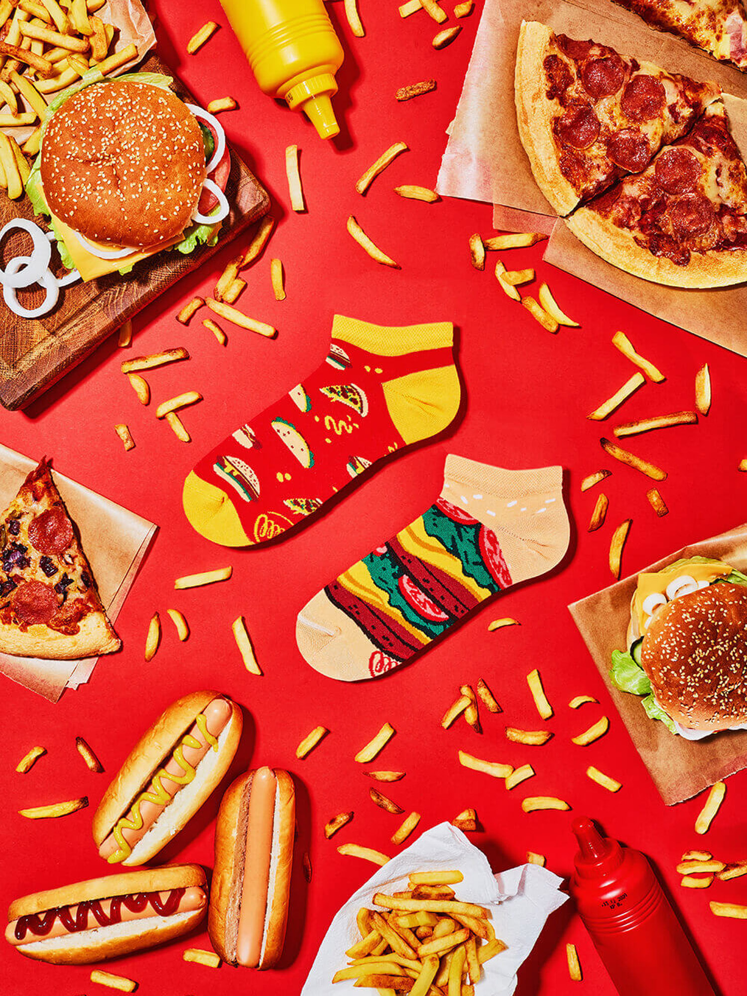 Skarpetki Many Mornings Fast Foot Low (red/multi)