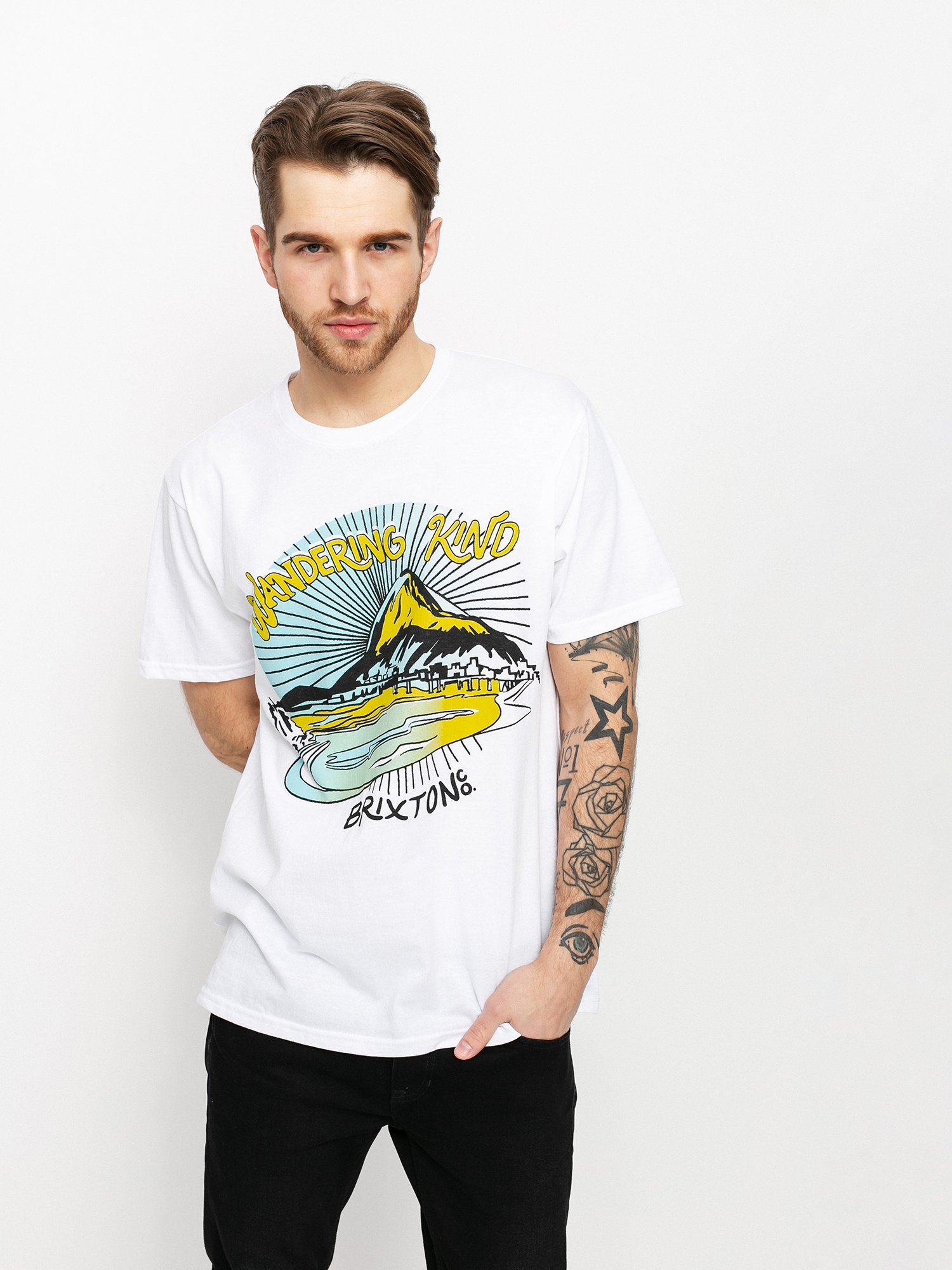 T-shirt Brixton Calavera X Stt (white)
