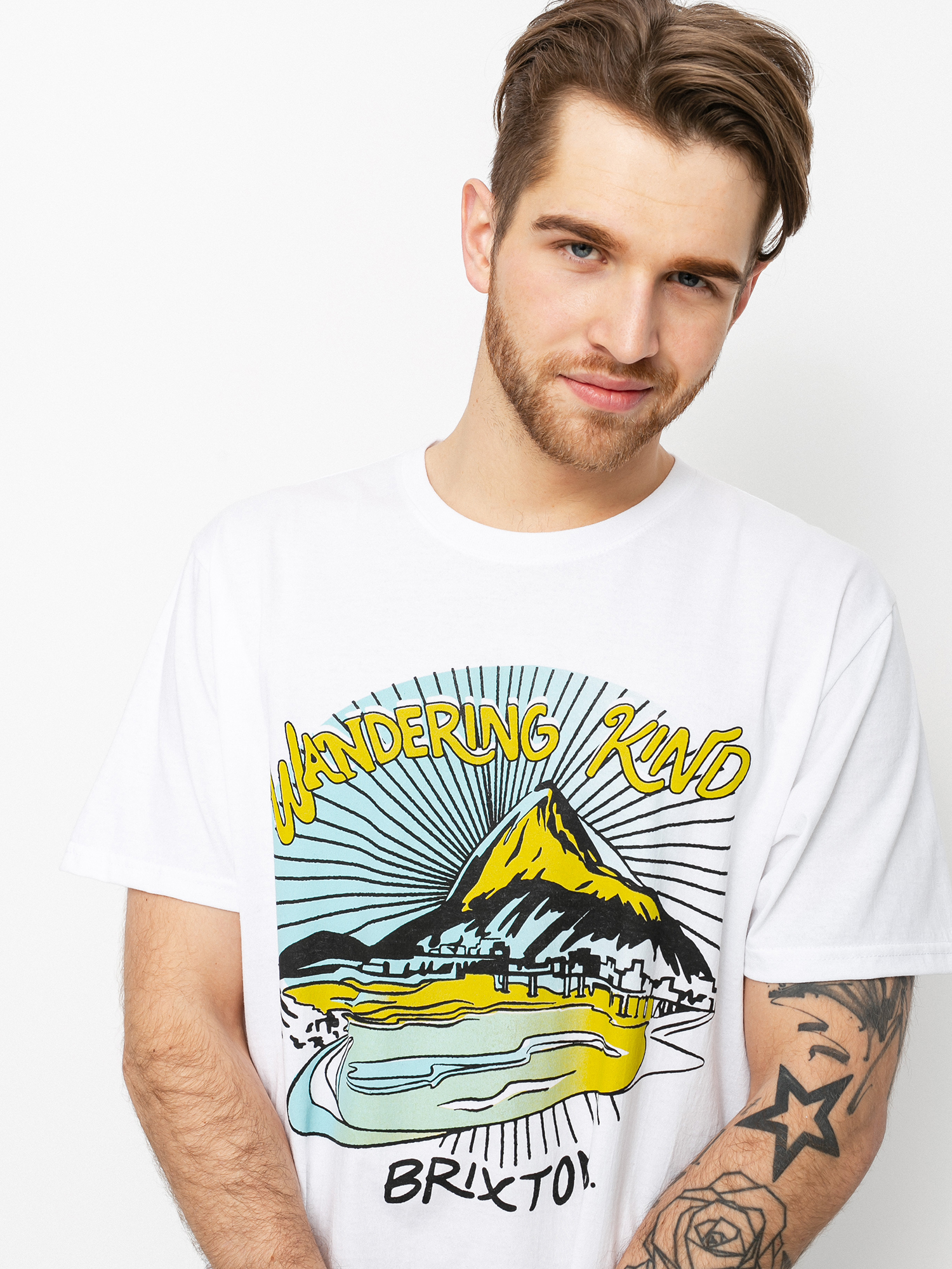 T-shirt Brixton Calavera X Stt (white)