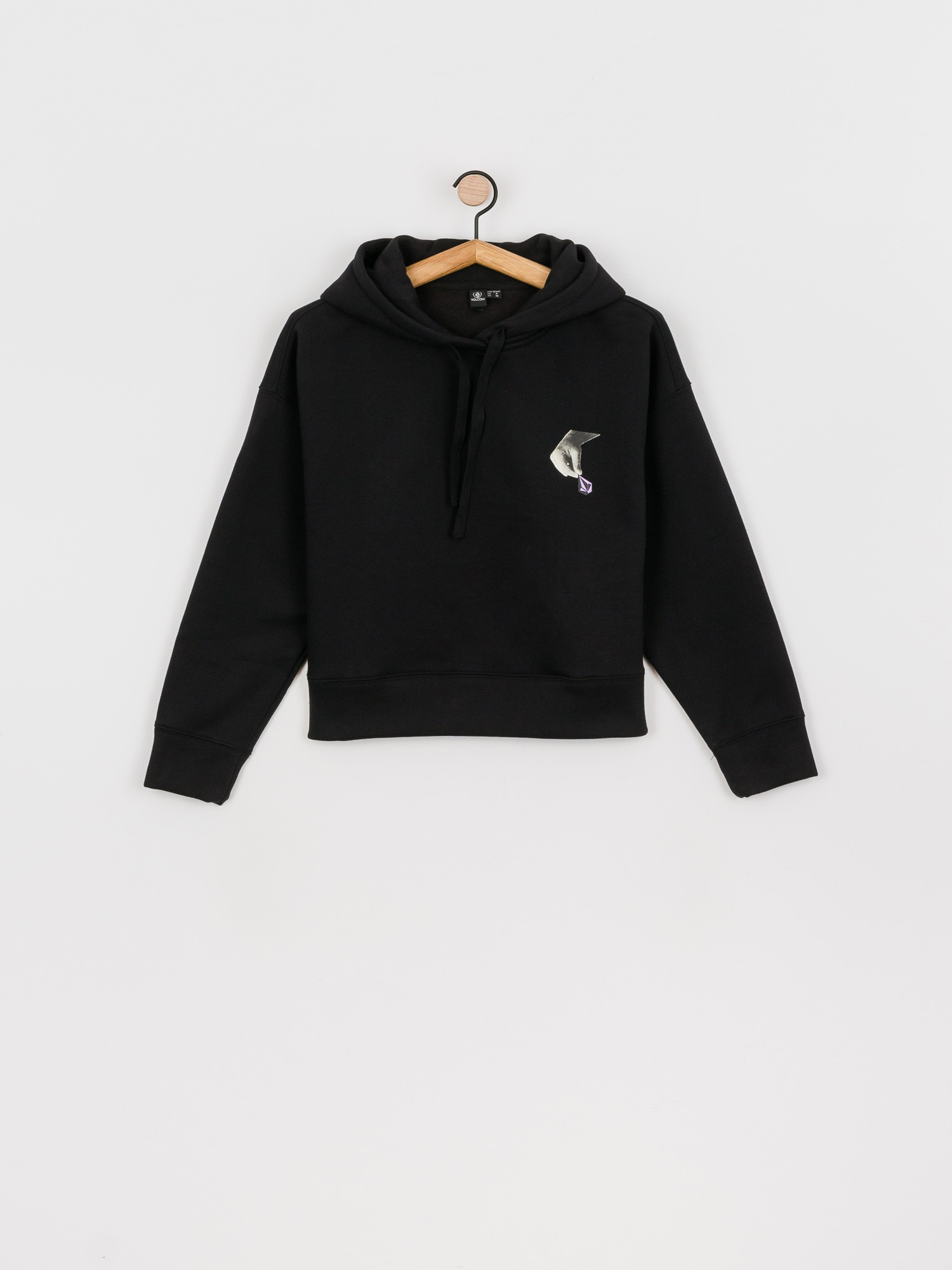 Bluza z kapturem Volcom Voltrip HD Wmn (black)