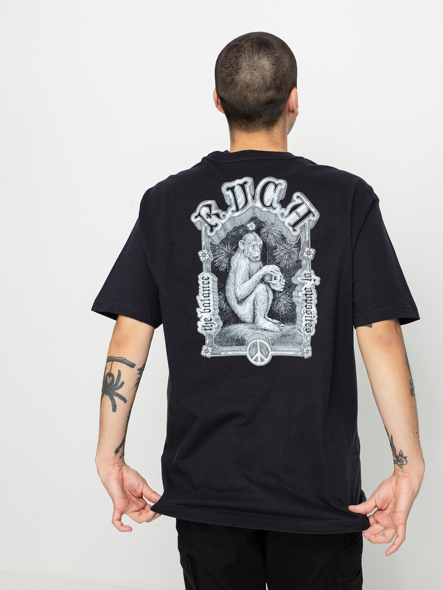 T-shirt RVCA The Monkey (black)