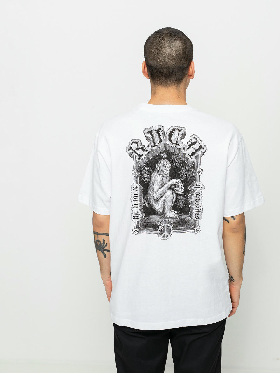 T-shirt RVCA The Monkey (white)