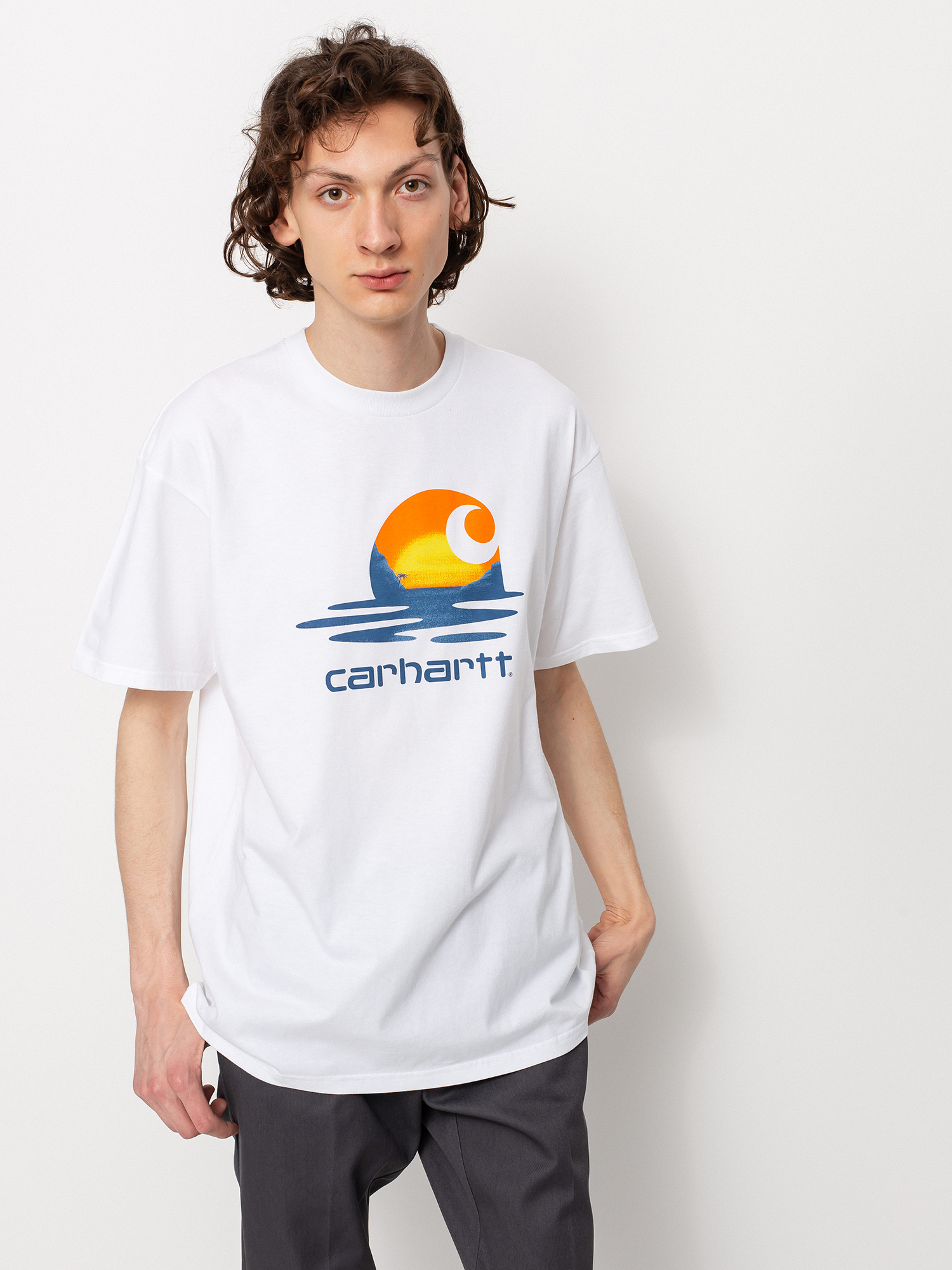 T-shirt Carhartt WIP Lagoon C (white)