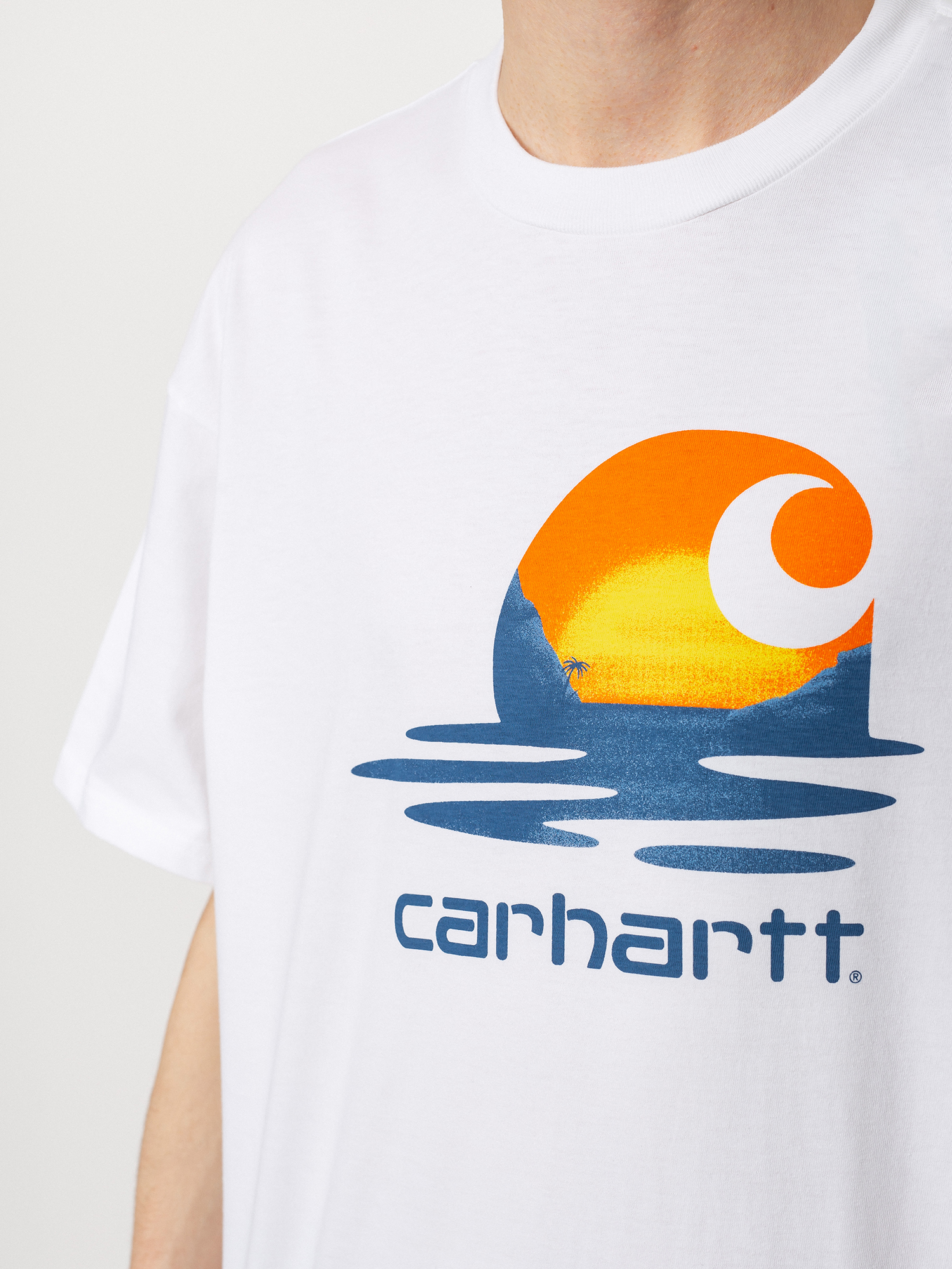 T-shirt Carhartt WIP Lagoon C (white)
