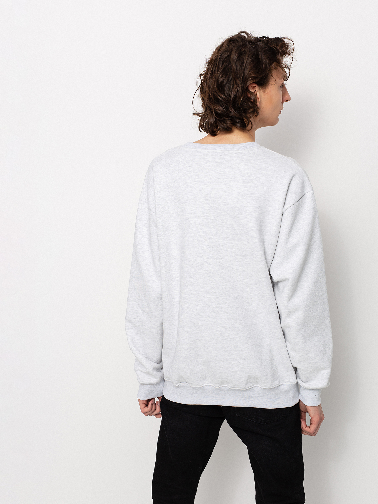 Bluza Chinatown Market Smiley Flower Power (ash gray)