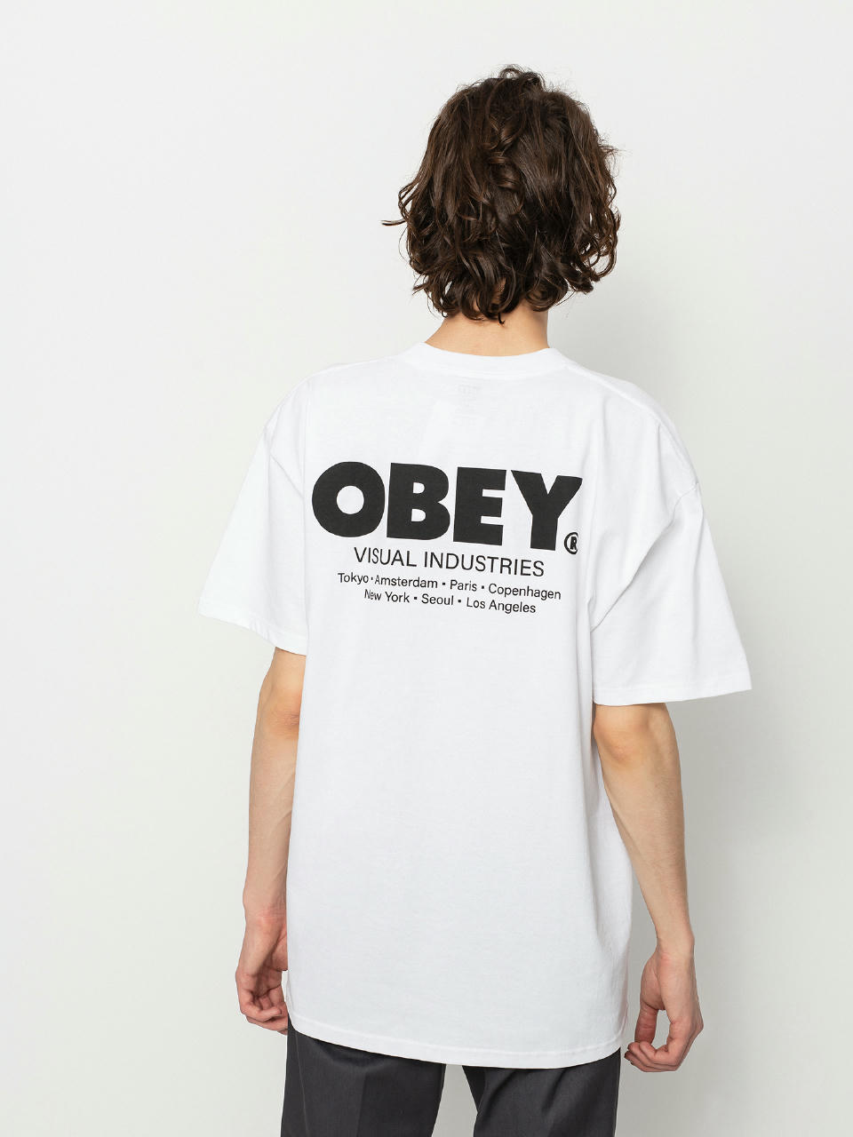 T-shirt OBEY Visual Industries (white)