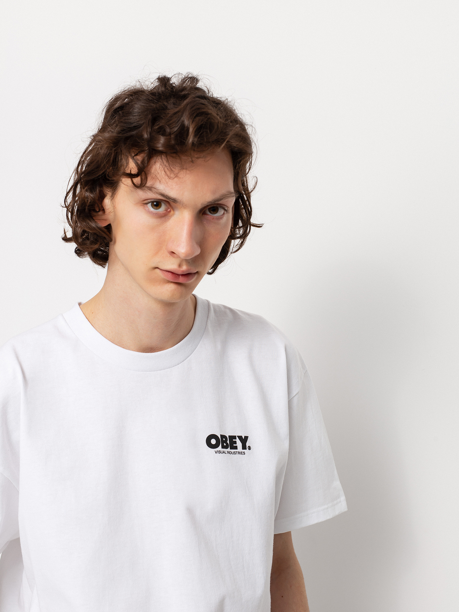 T-shirt OBEY Visual Industries (white)